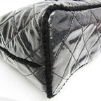 Chanel Patent Toile · Chain Tote