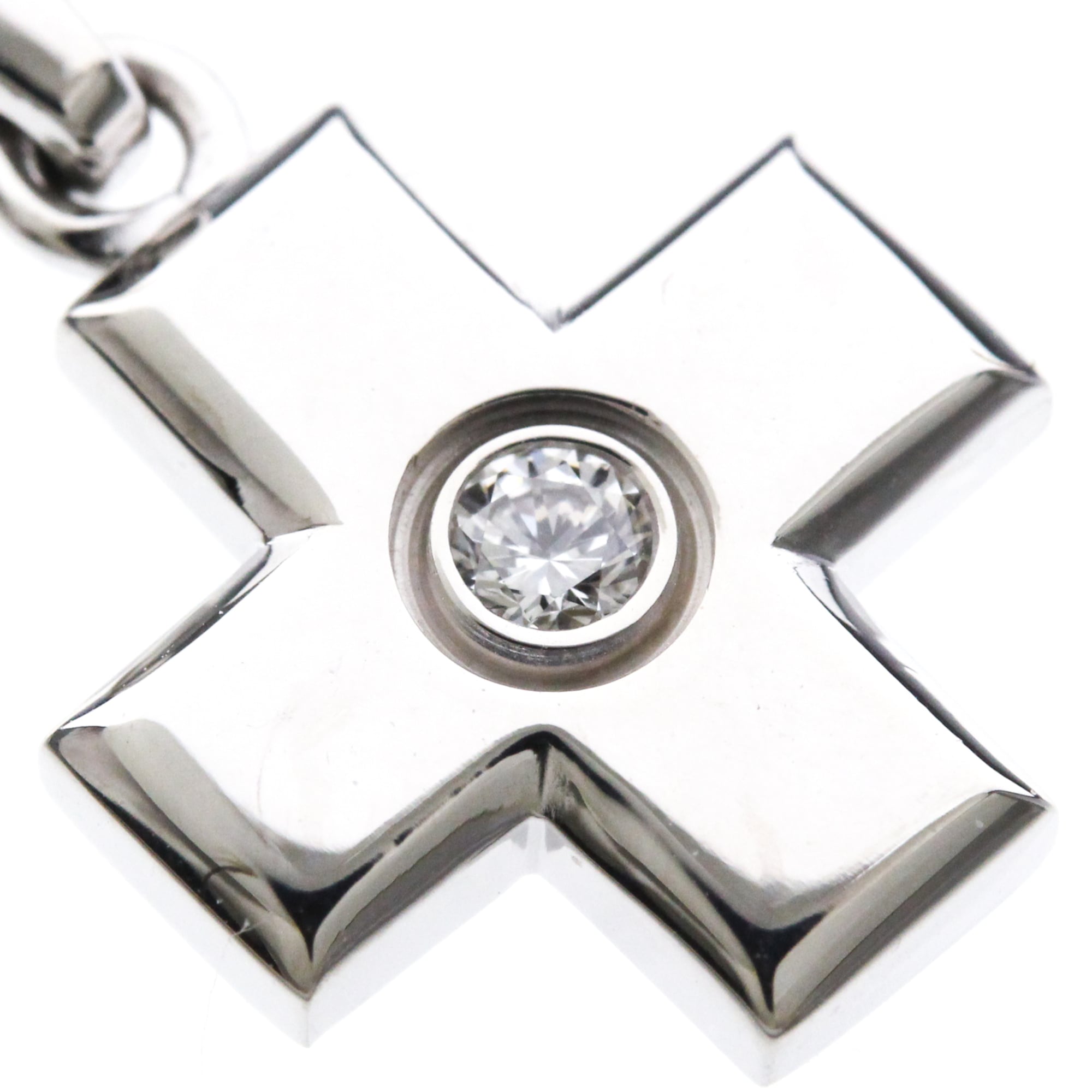 Cartier Cross · 18K White Gold · Diamond