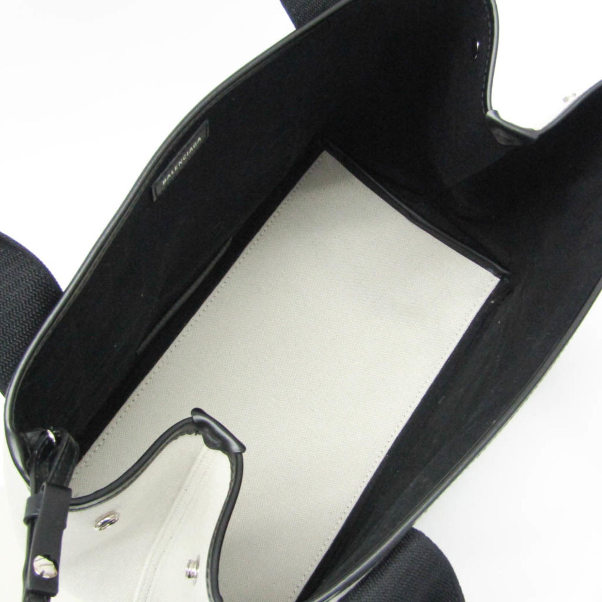 Balenciaga Navy Cabas S · Canvas & Leather