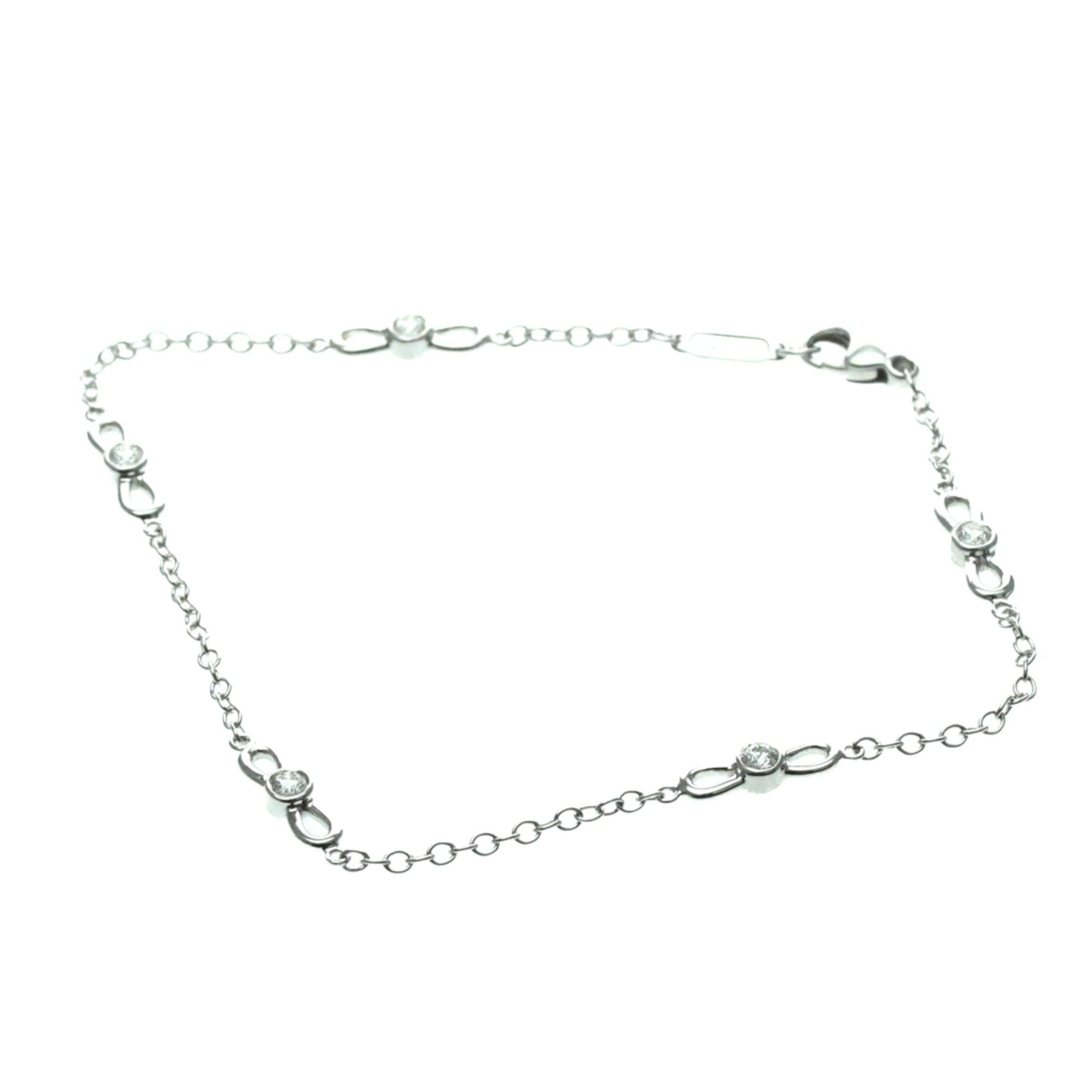 Tiffany Ribbon · Diamond · 18K White Gold