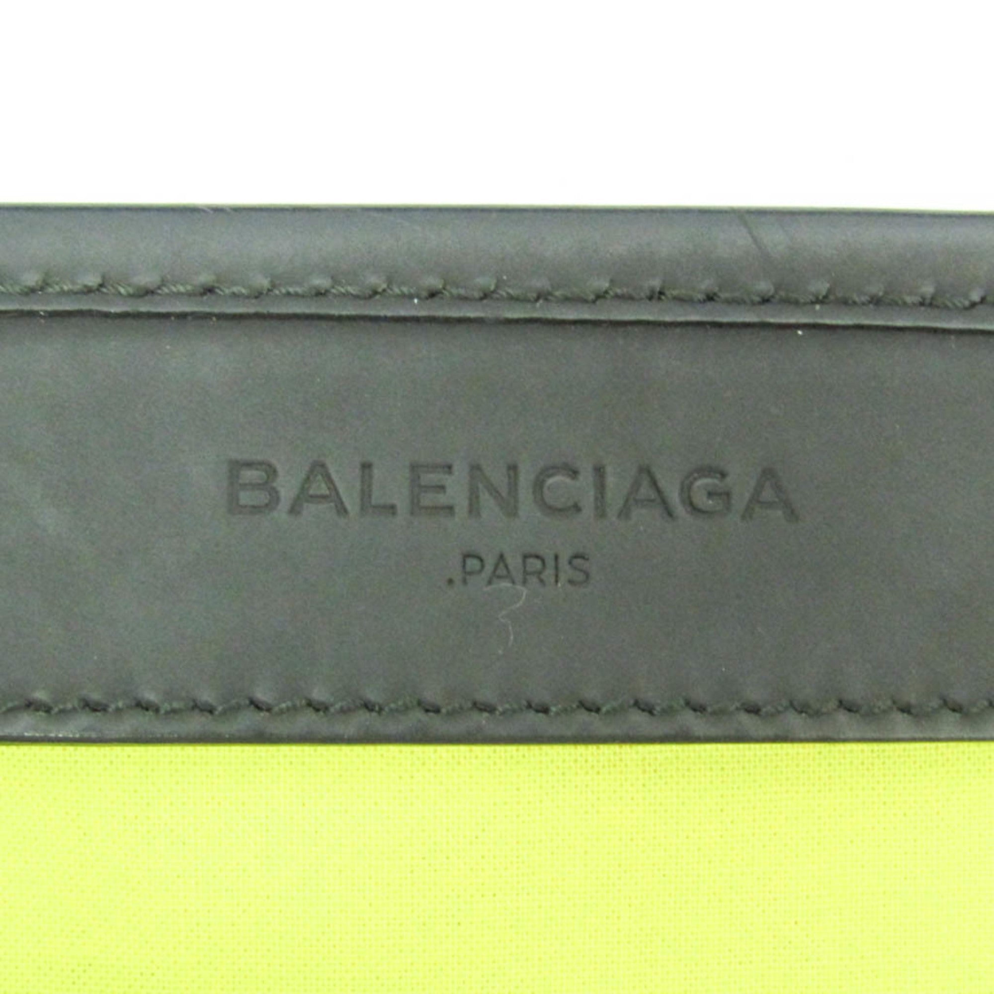 Balenciaga Navy Cabas · Striped Canvas
