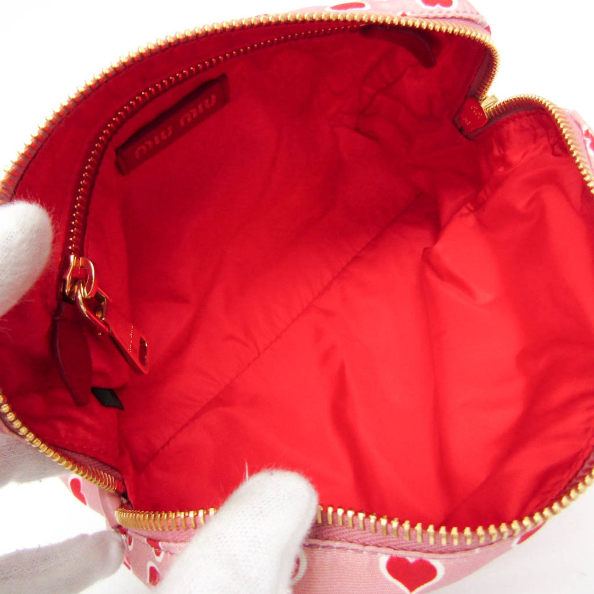 Miu Miu Heart · Nylon Pouch