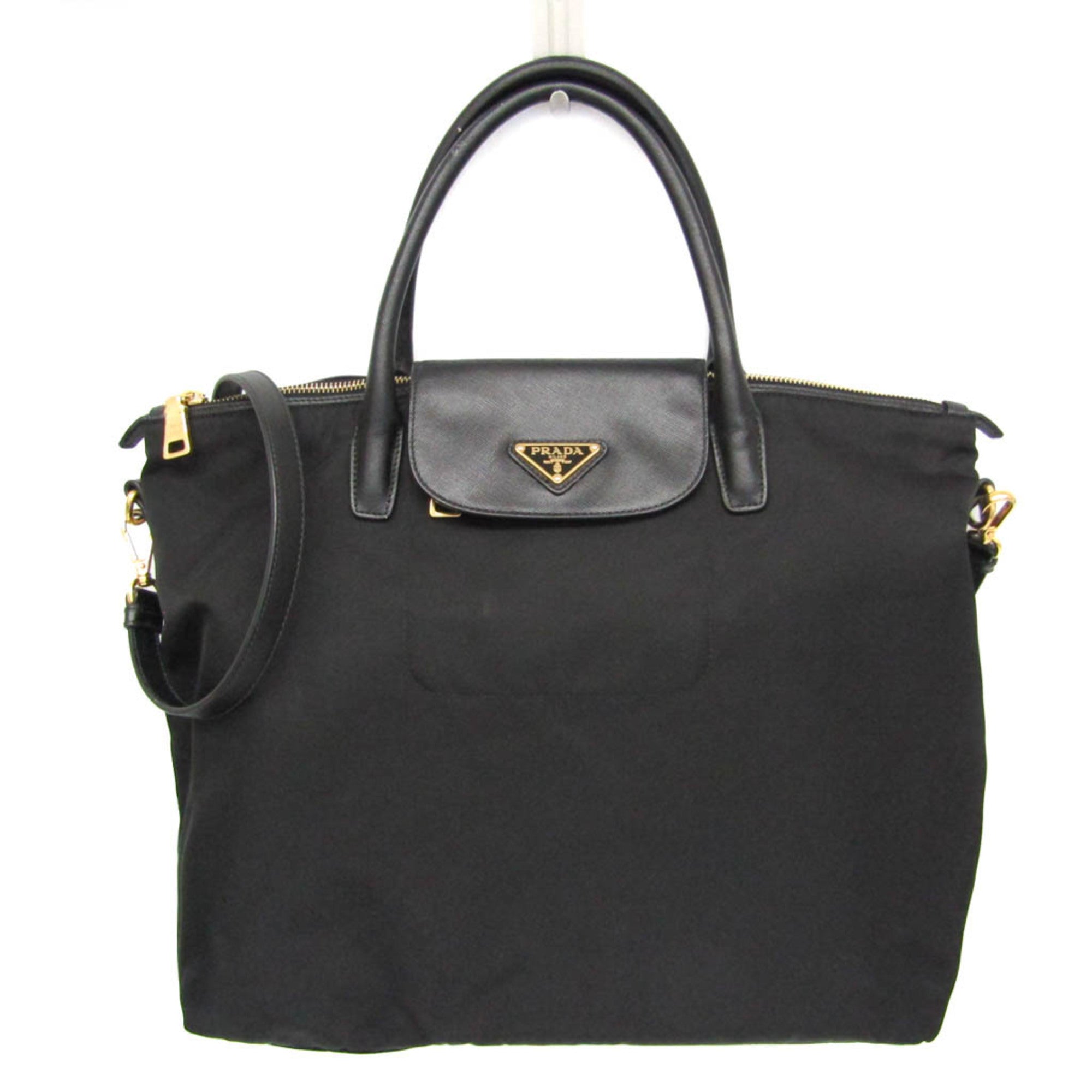Prada · Nylon & Leather Tote