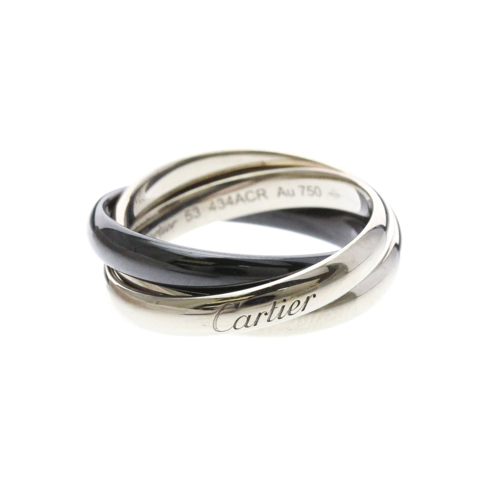 Cartier Trinity · 18K White Gold & Ceramic