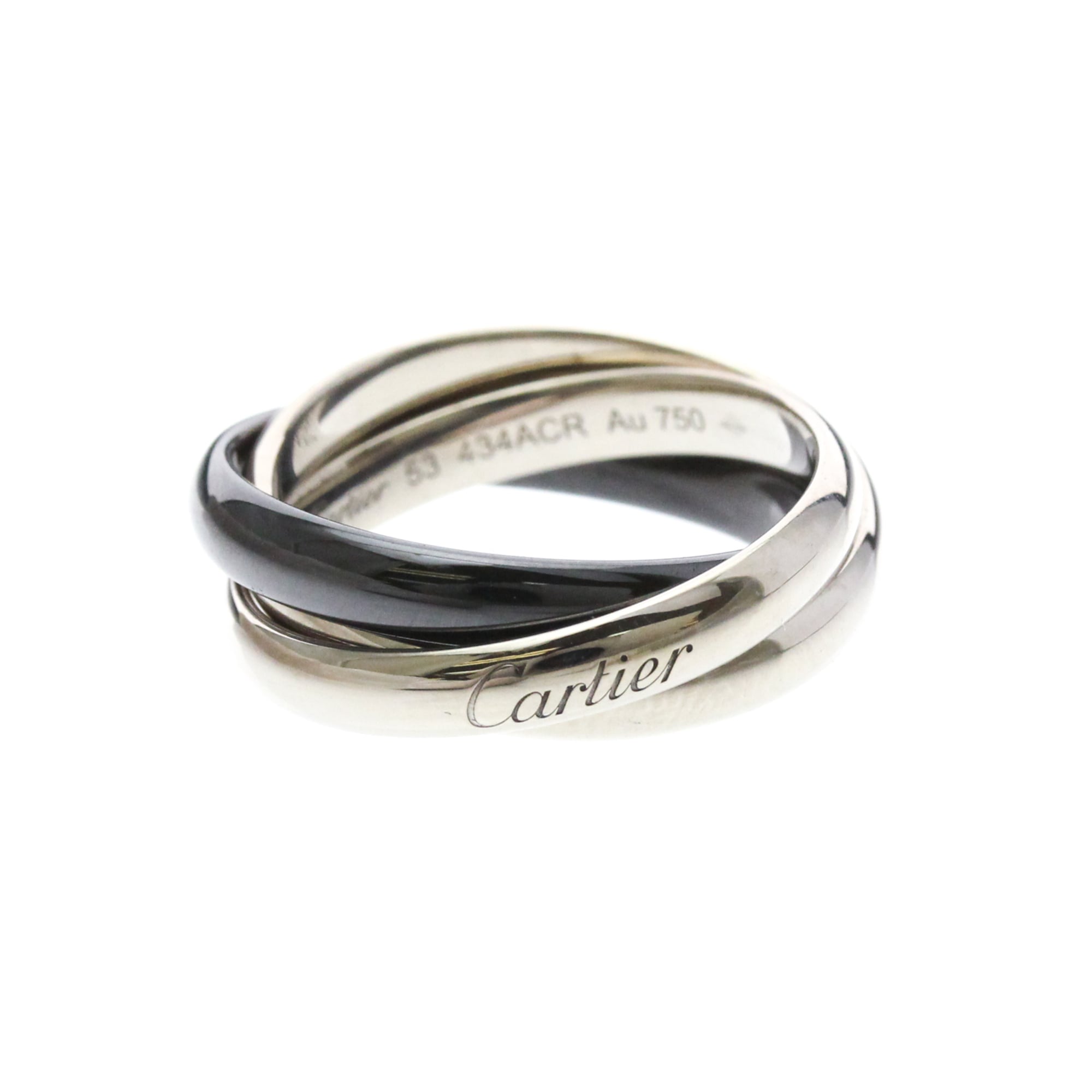 Cartier Trinity · 18K White Gold & Ceramic