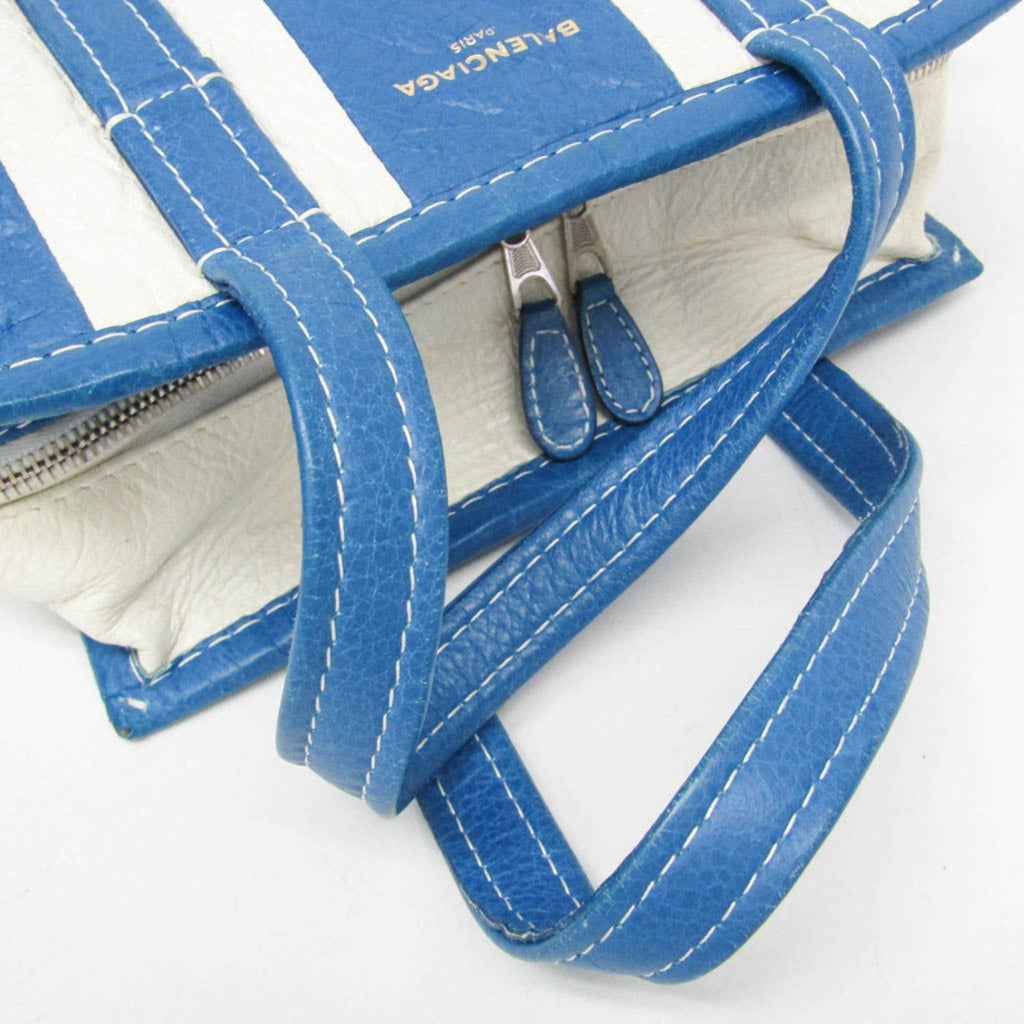 Balenciaga Bazar Shopper XS · Striped Leather