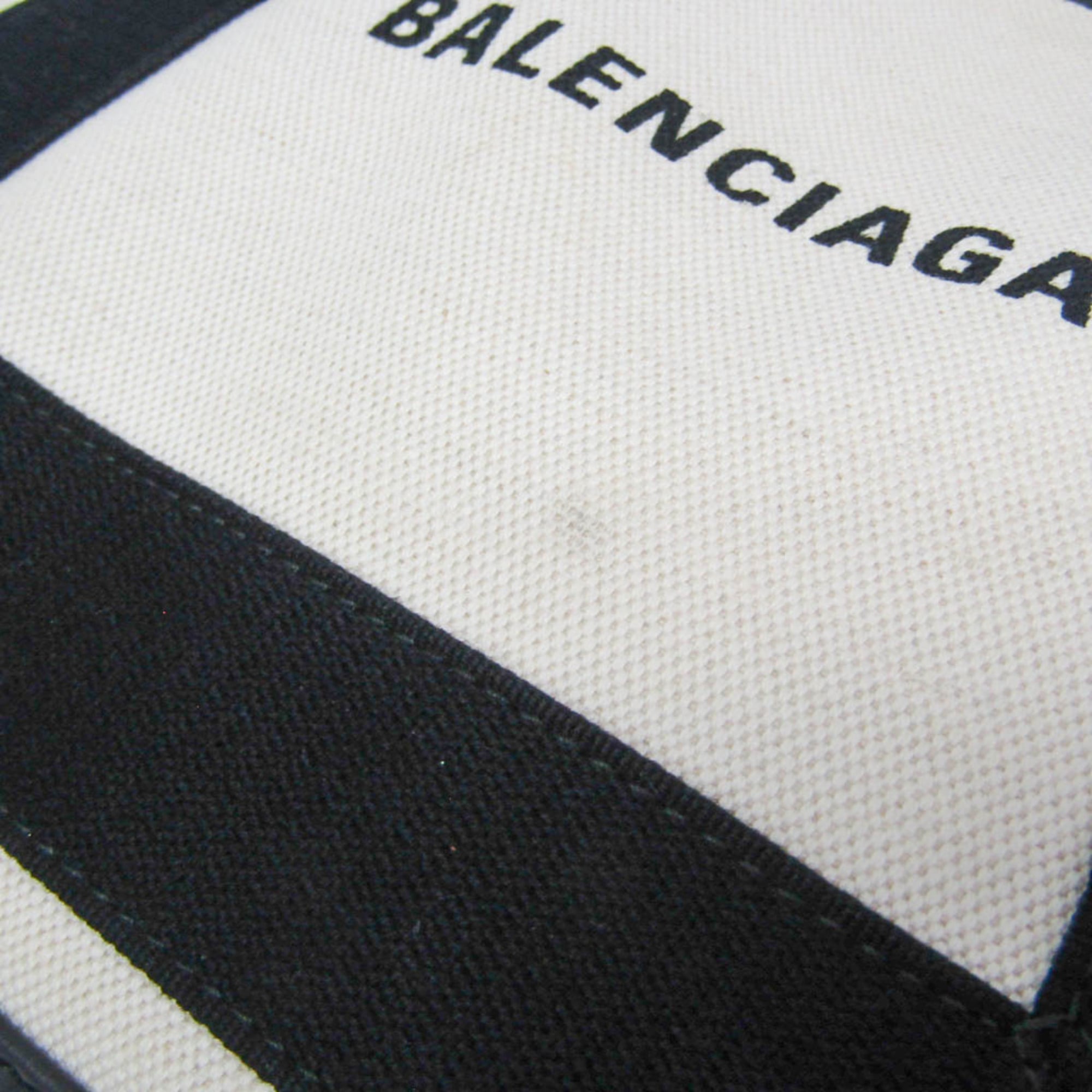 Balenciaga Navy Cabas XS · Canvas & Leather
