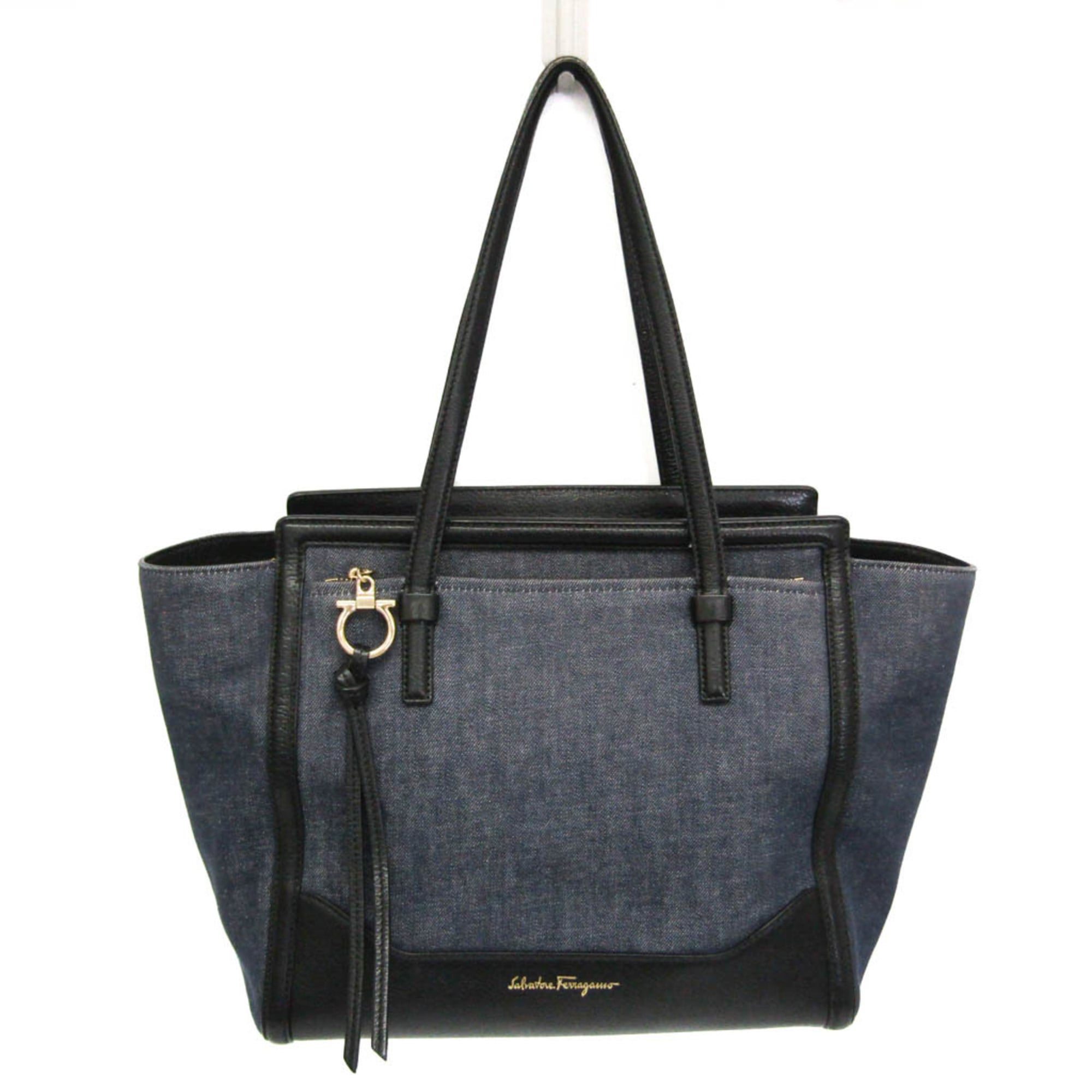 Salvatore Ferragamo Gancini · Denim Tote