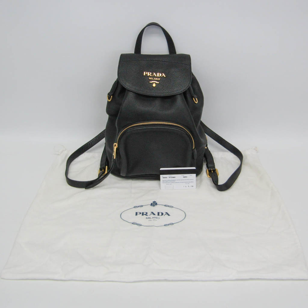 Prada Vitello Daino · Leather Backpack