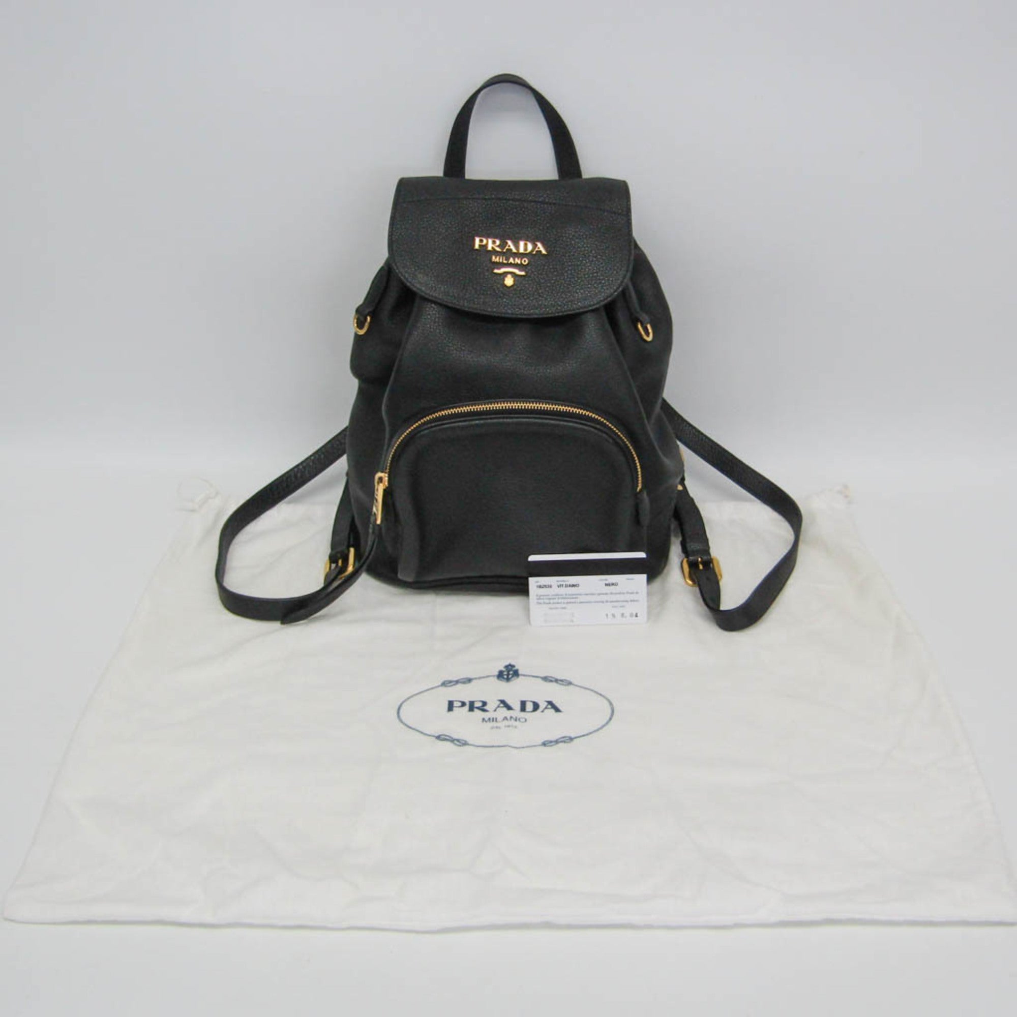 Prada Vitello Daino · Leather Backpack