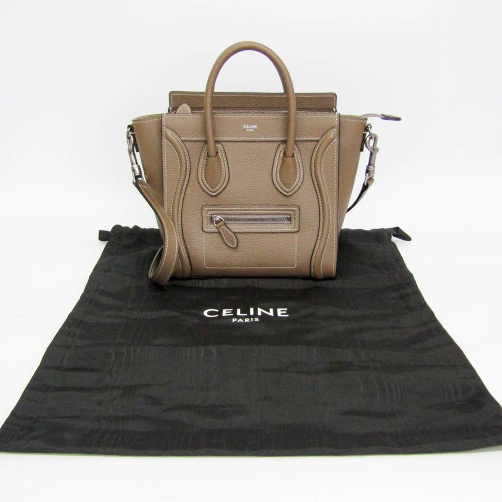 Celine Luggage Nano · Leather