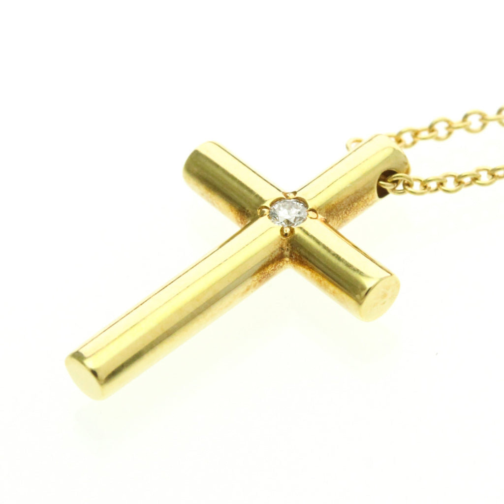 Tiffany Cross · Diamond · 18K Yellow Gold