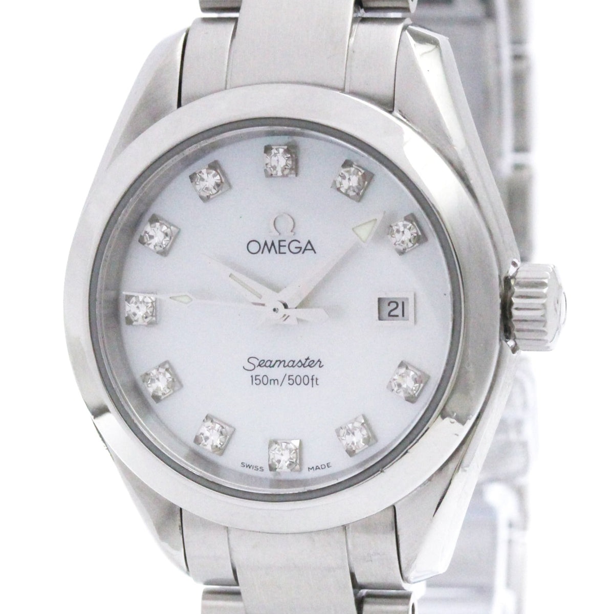 Omega Seamaster Aqua Terra · Diamond MOP · Steel