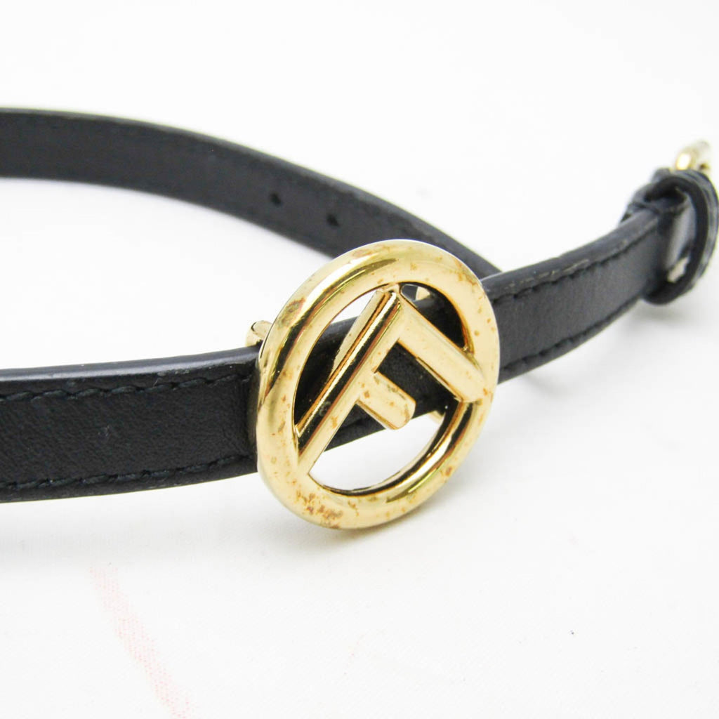 Fendi F Is · Leather Charm Bracelet