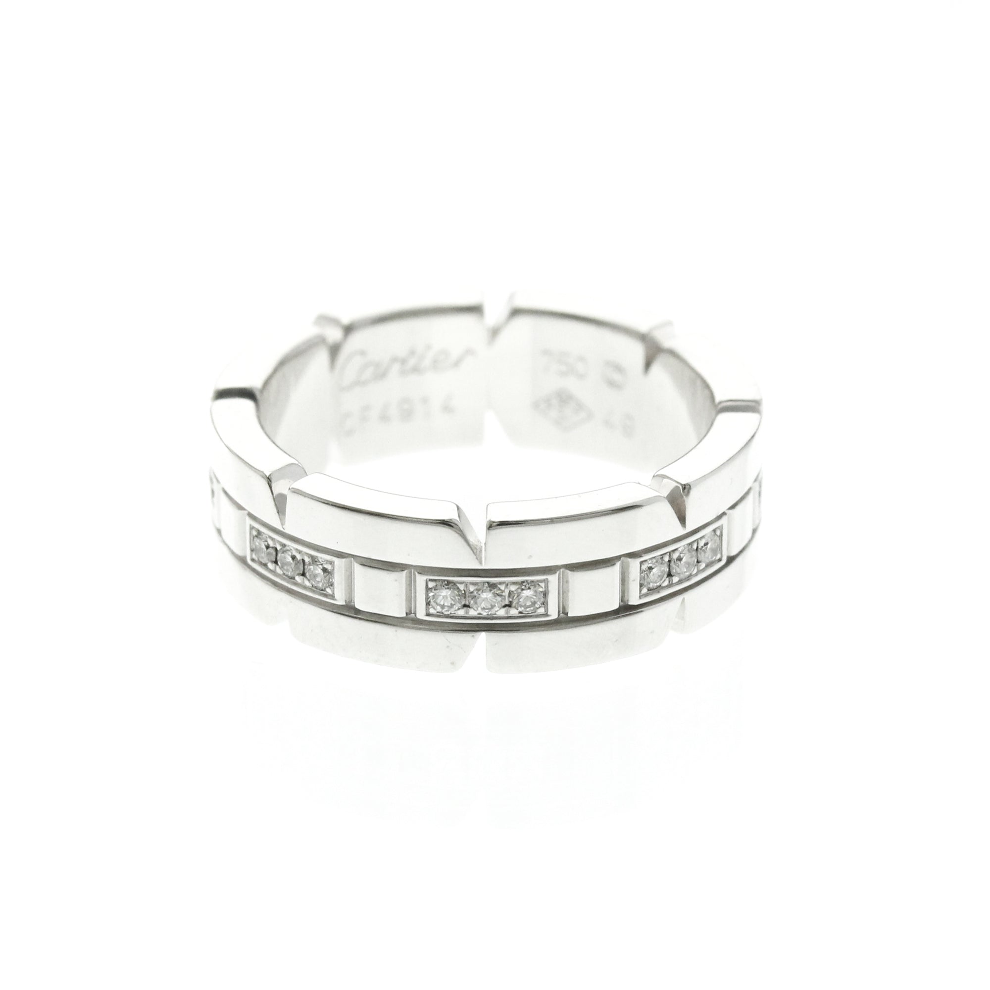 Cartier Tank Française · 18K White Gold · Diamond