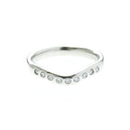 Tiffany Curved Band · Platinum · Diamond