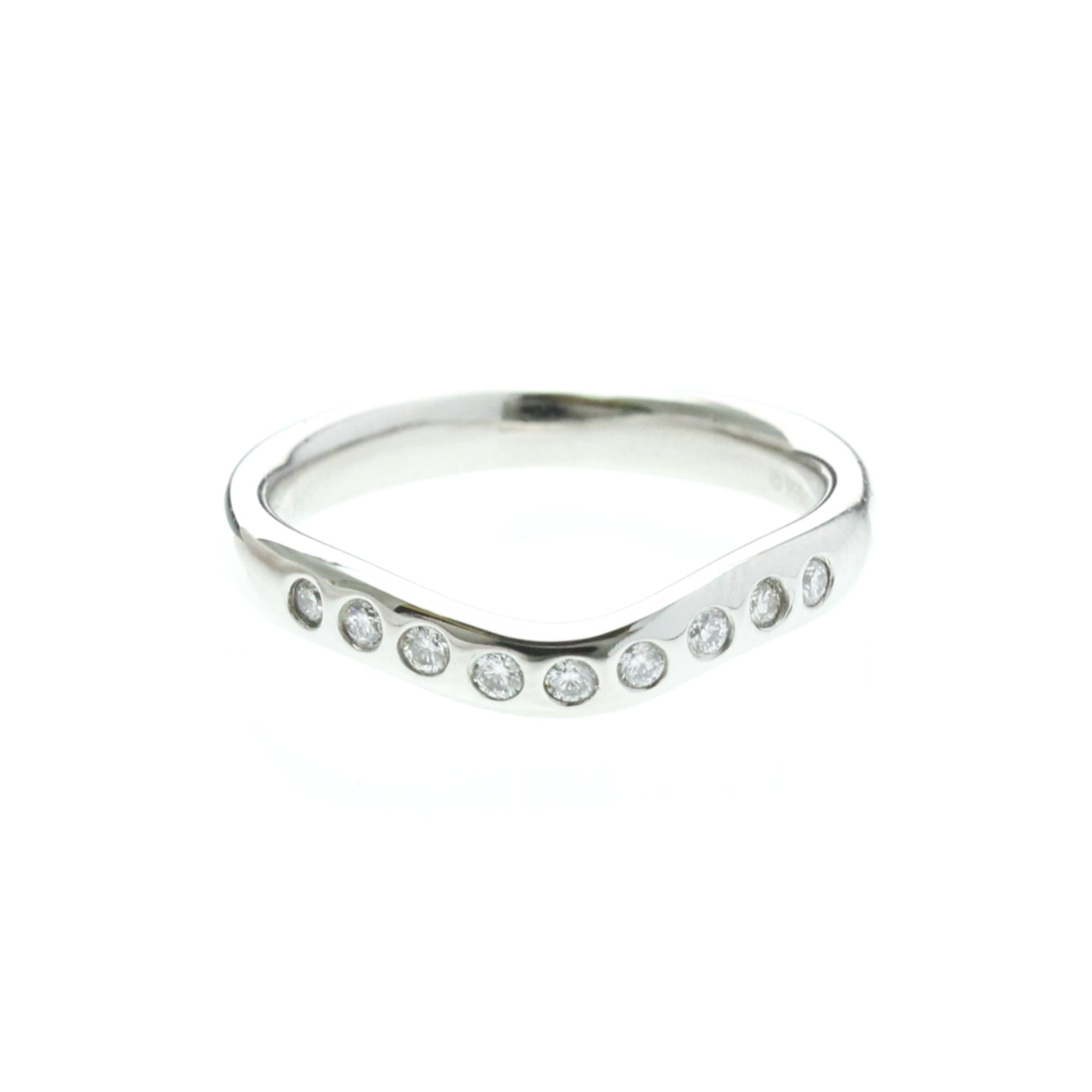 Tiffany Curved Band · Platinum · Diamond