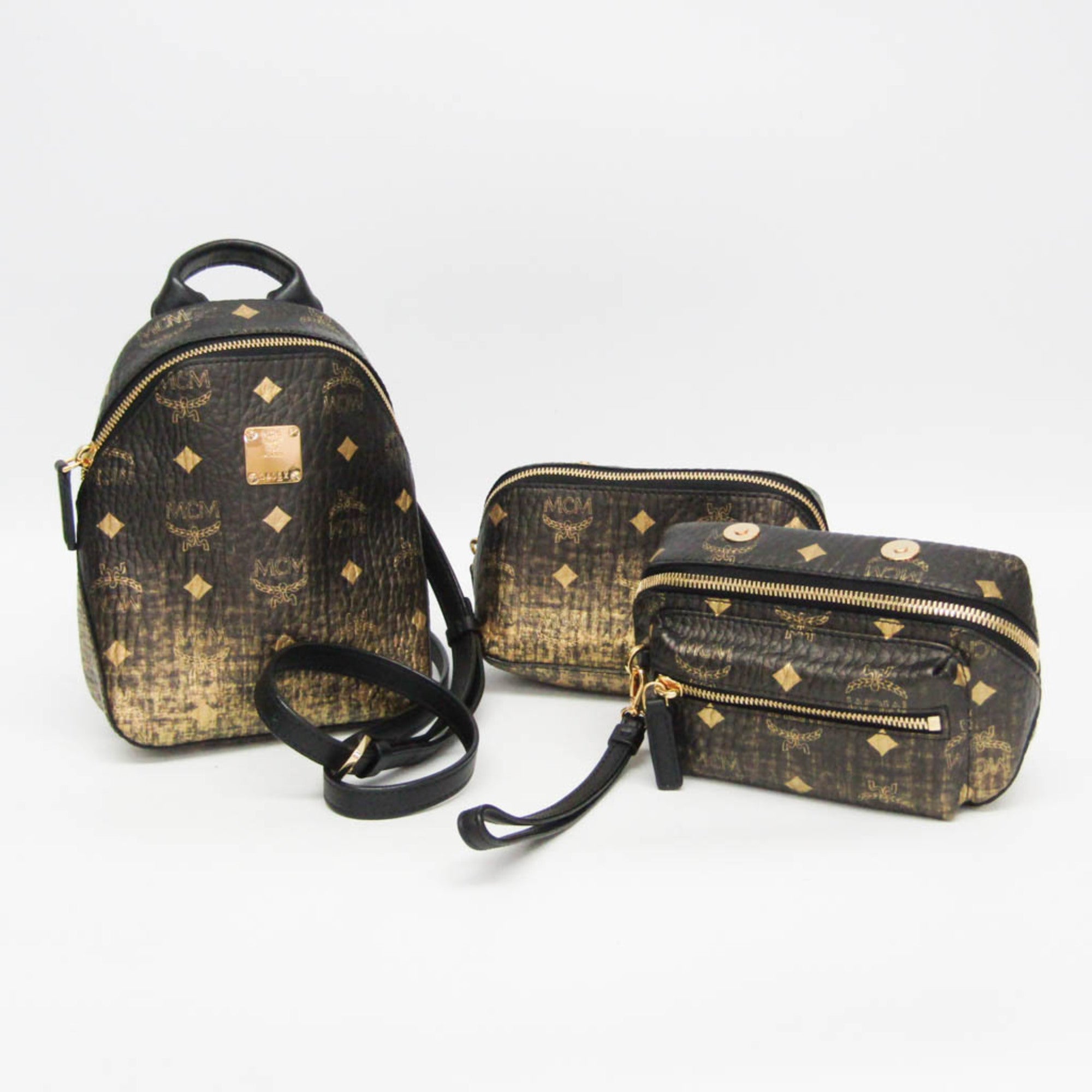 MCM Visetos Triple Body · Coated Canvas