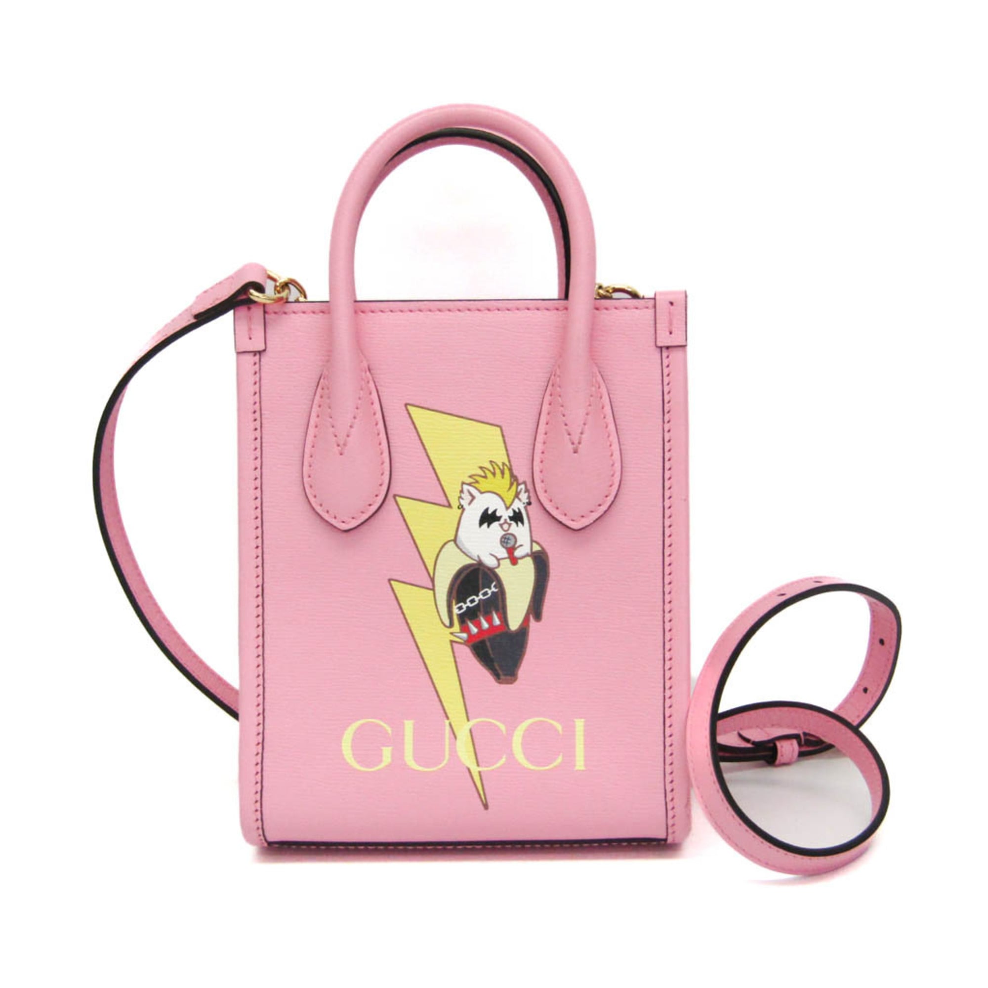 Gucci x Bananya · Leather Shoulder Bag