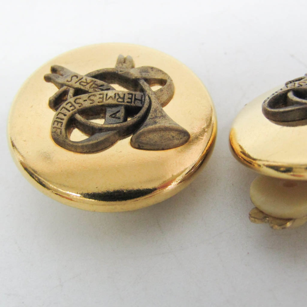 Hermes Horn Ribbon · Clip Earrings