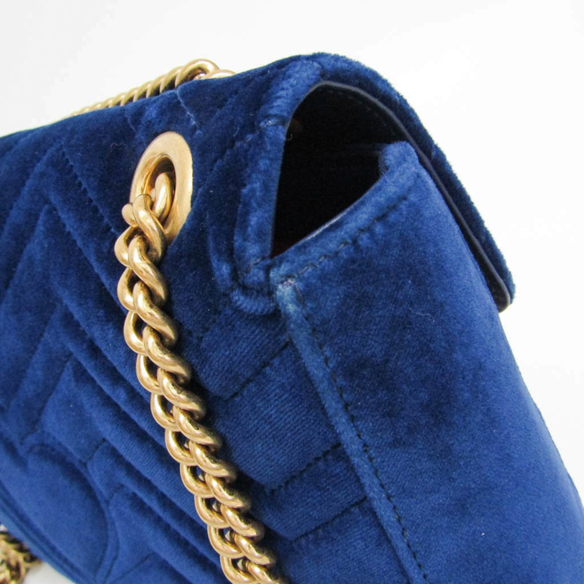 Gucci GG Marmont · Velvet · Chain Shoulder
