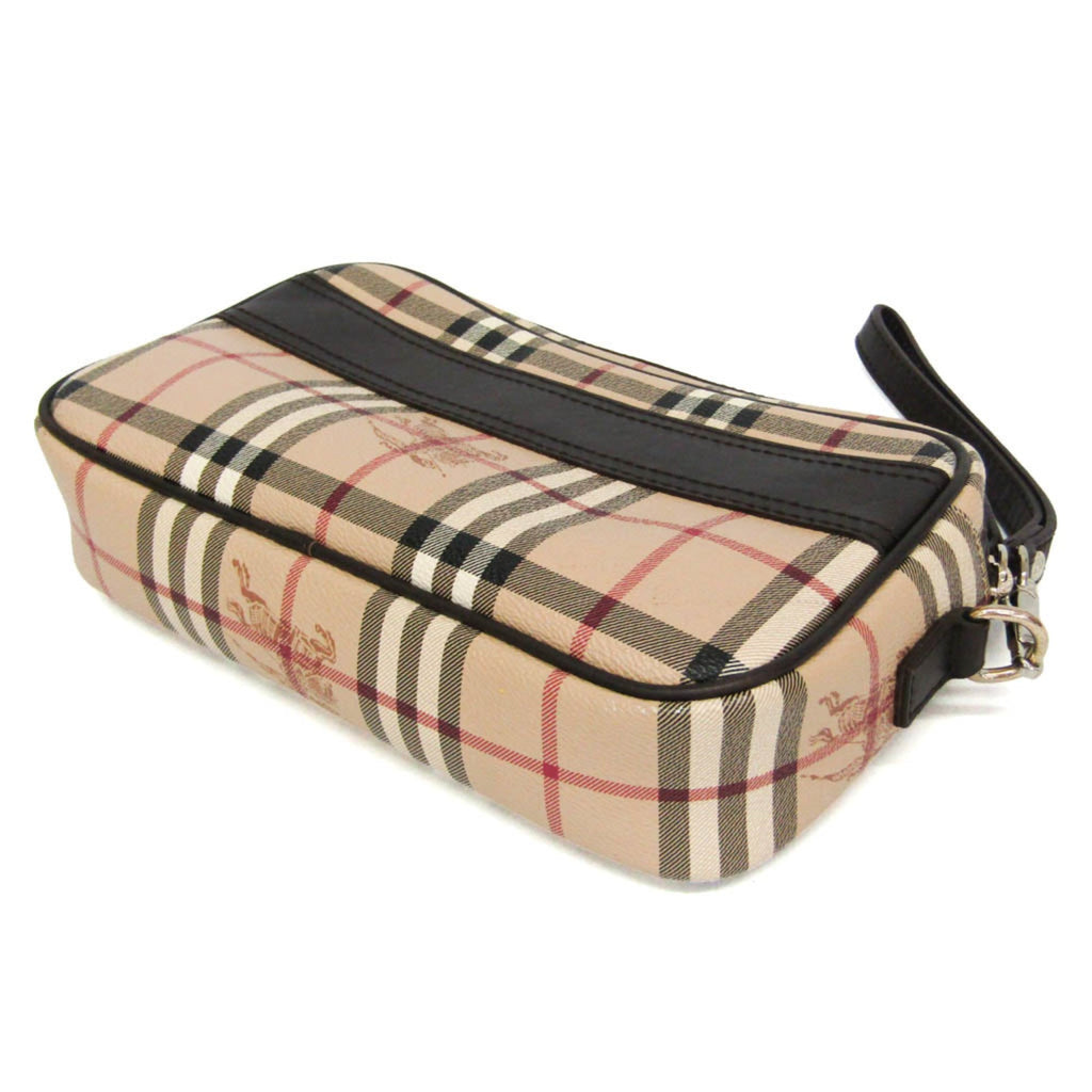 Burberry Novacheck · Coated Canvas Clutch