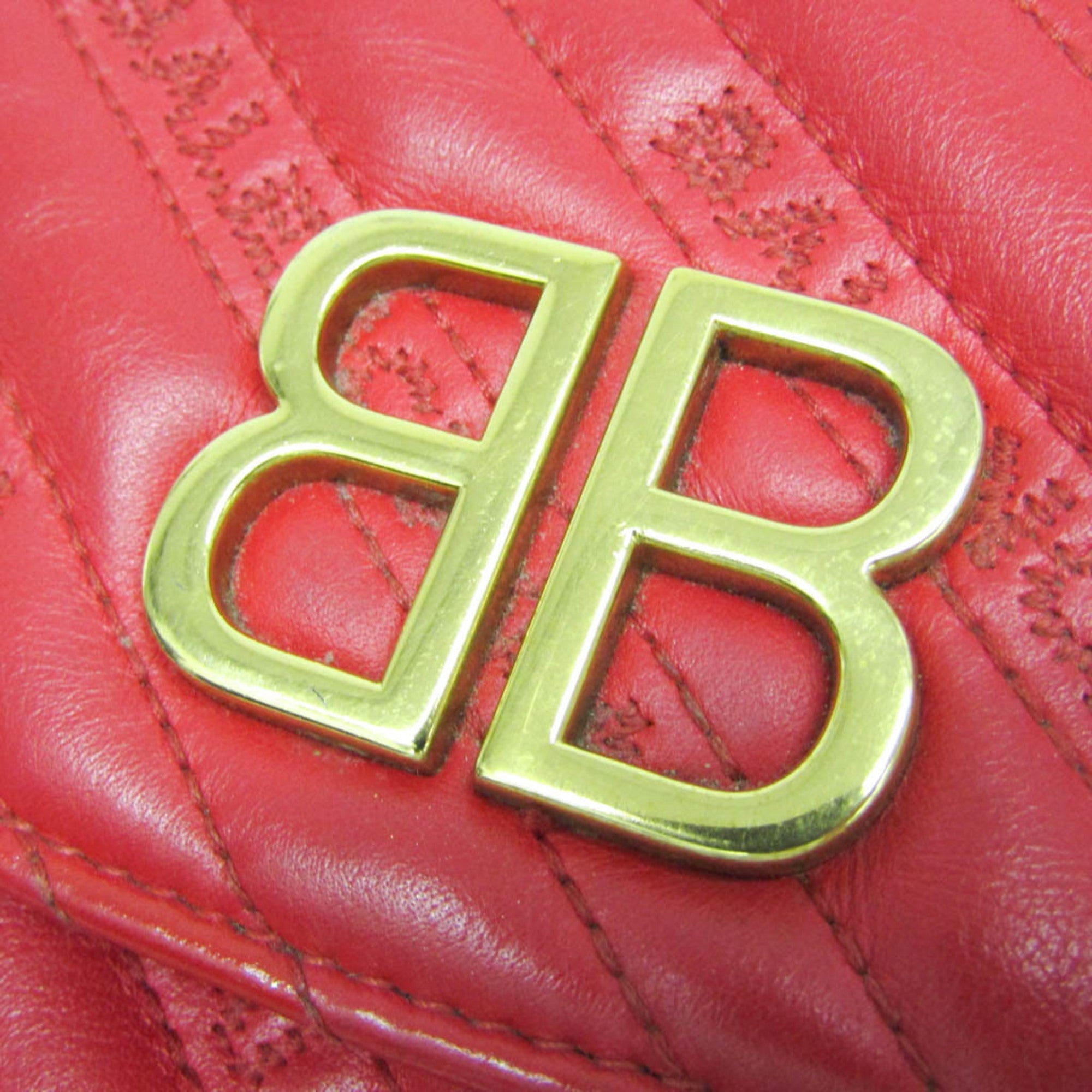 Balenciaga BB Logo · Leather Shoulder Bag