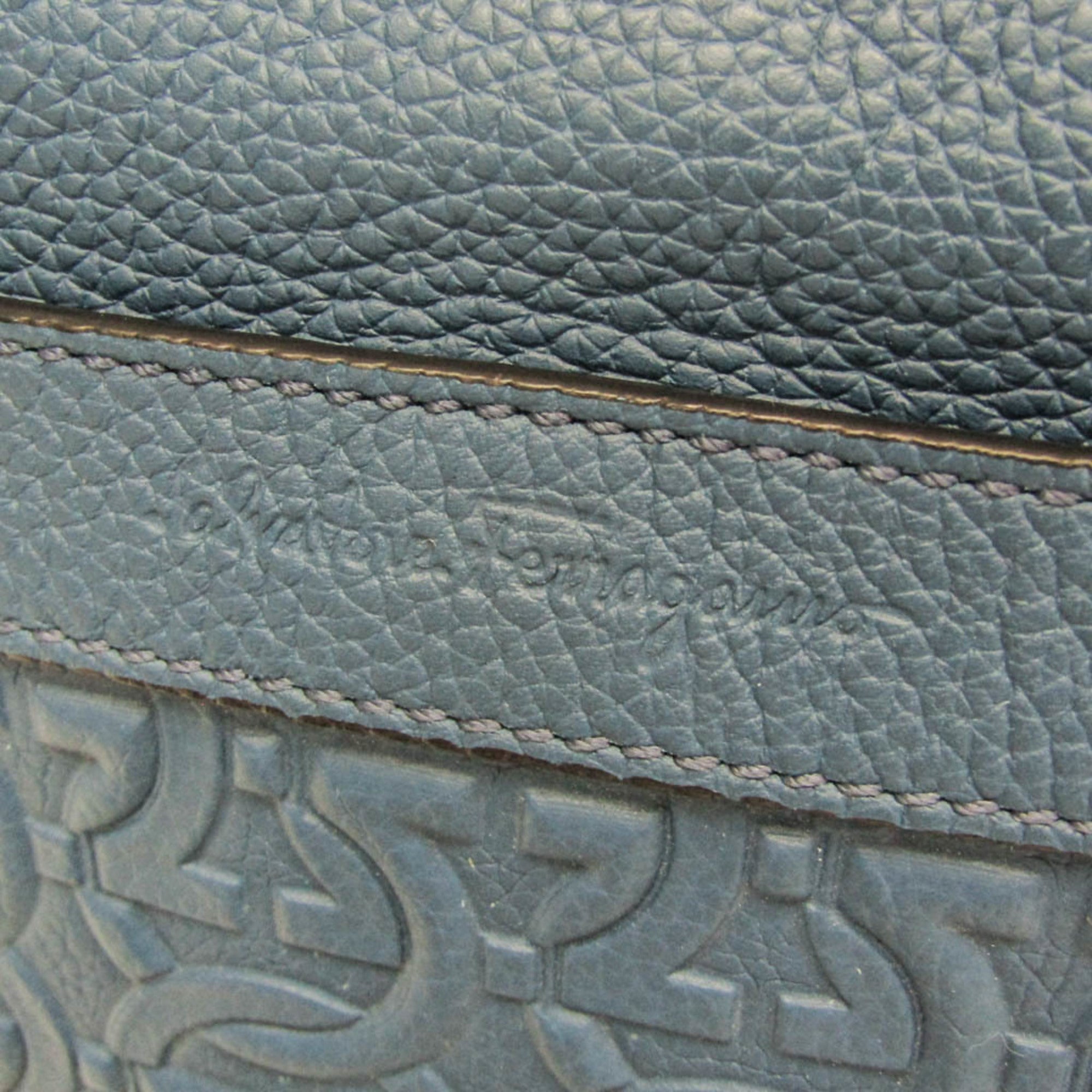 Salvatore Ferragamo Gancini · Leather Clutch
