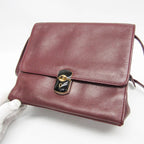 Balenciaga · Leather Shoulder Bag · Bordeaux