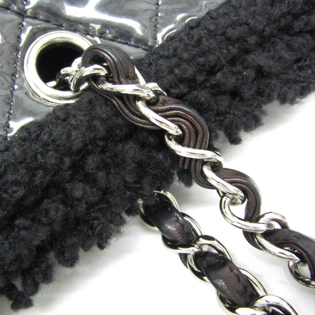 Chanel Patent Toile · Chain Tote
