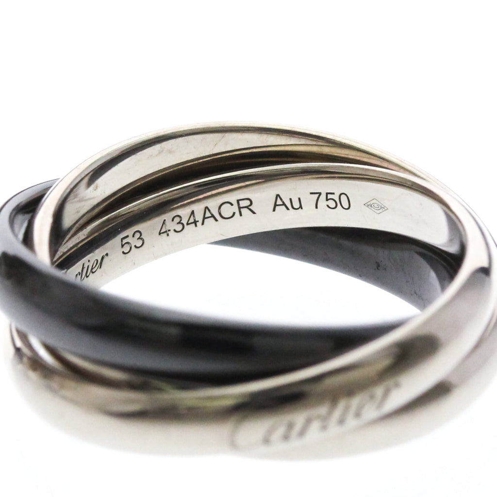 Cartier Trinity · 18K White Gold & Ceramic