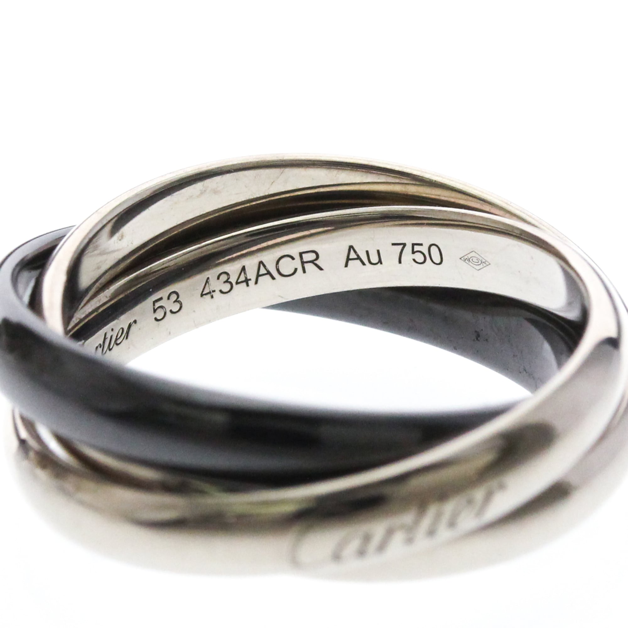 Cartier Trinity · 18K White Gold & Ceramic