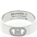 Hermès H d'Ancre · 18K White Gold · Diamond