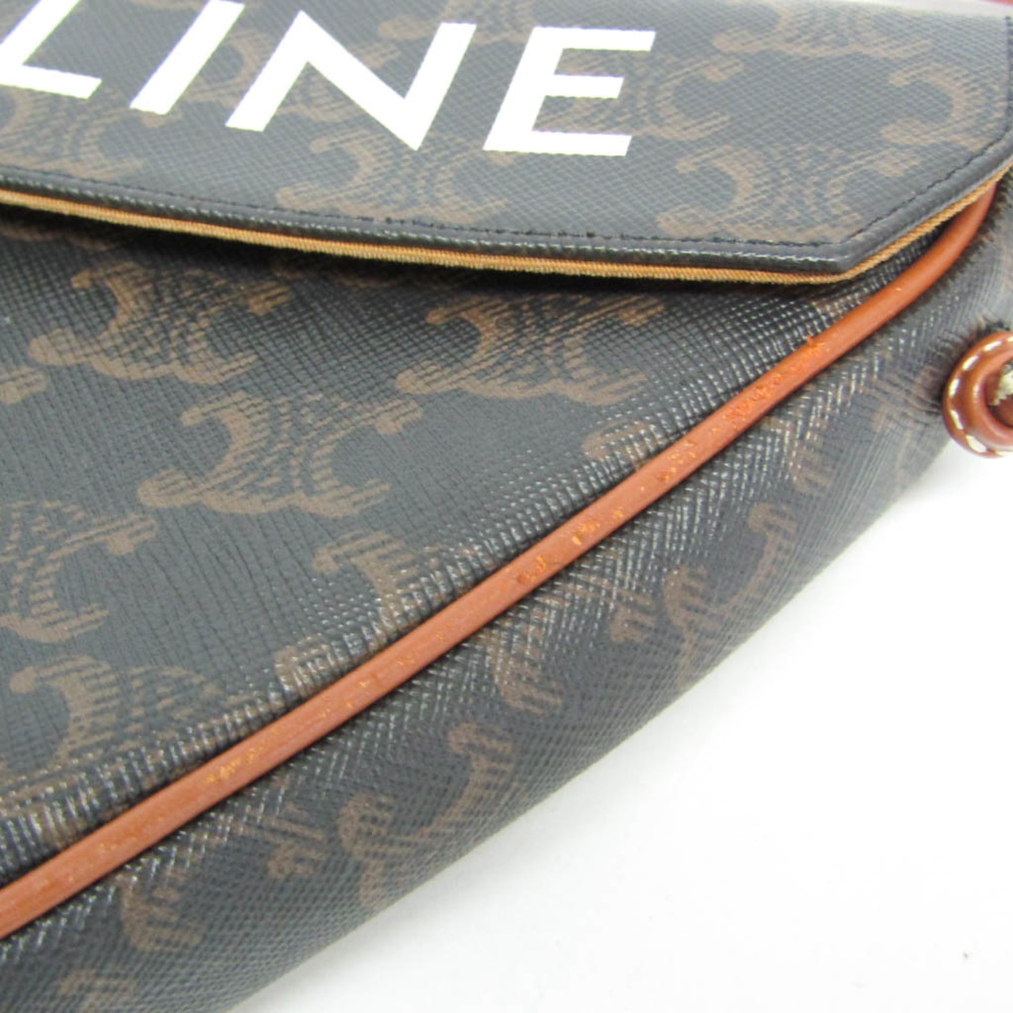 Celine Triomphe Triangle · Coated Canvas