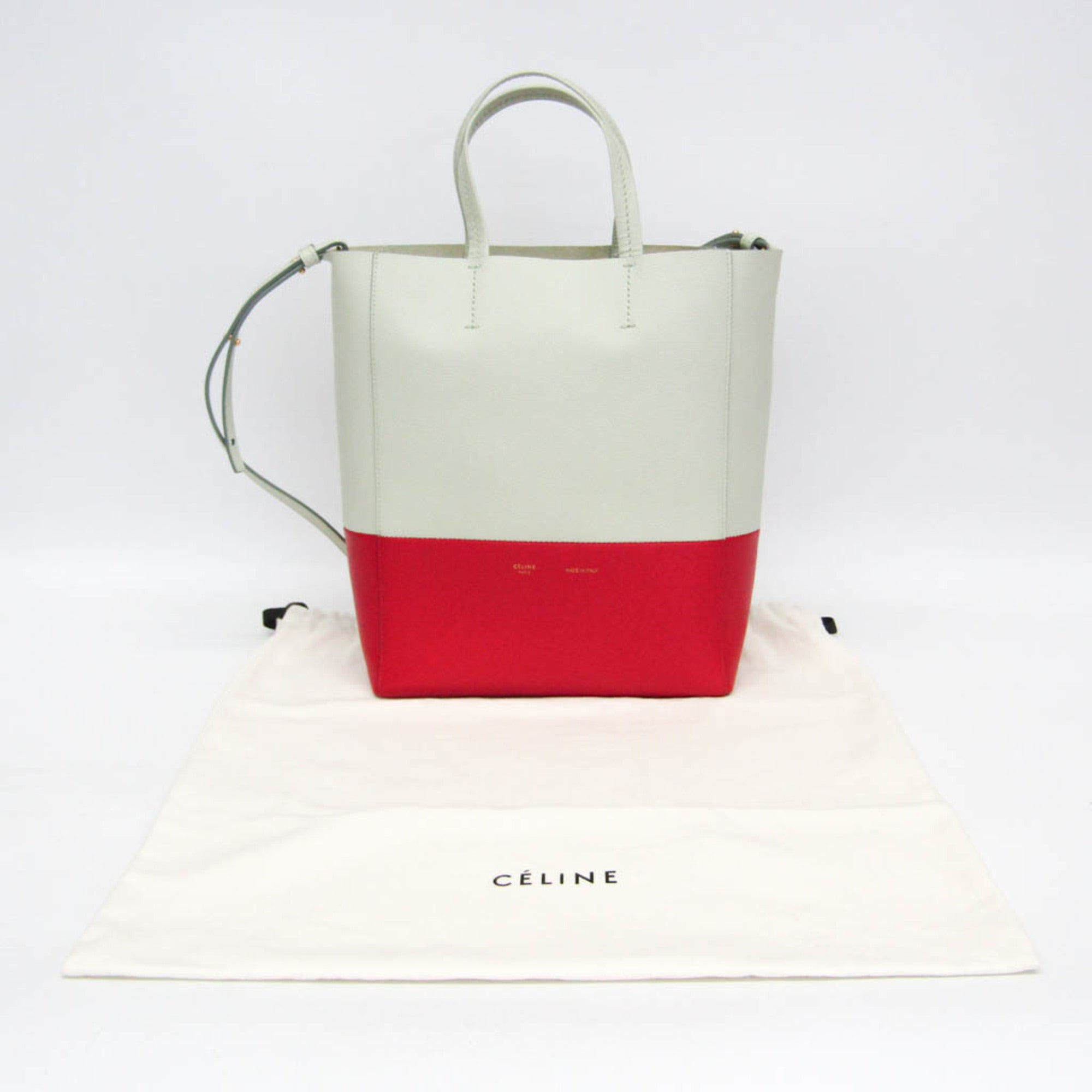 Celine Cabas Vertical · Bicolor Leather