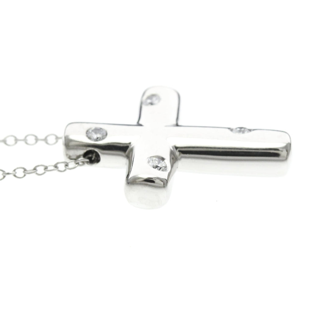 Tiffany Dots Cross · Platinum · Diamond