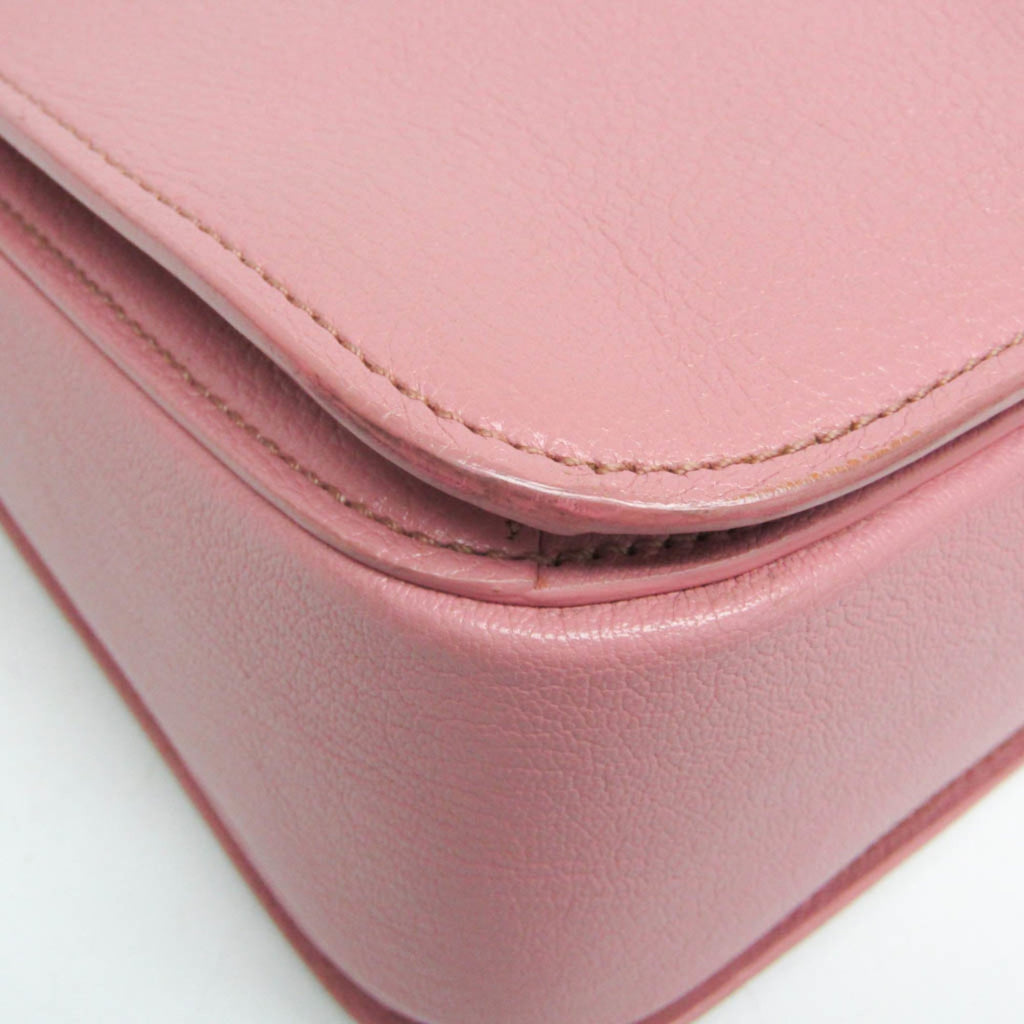 Miu Miu Madras · Leather Shoulder Bag