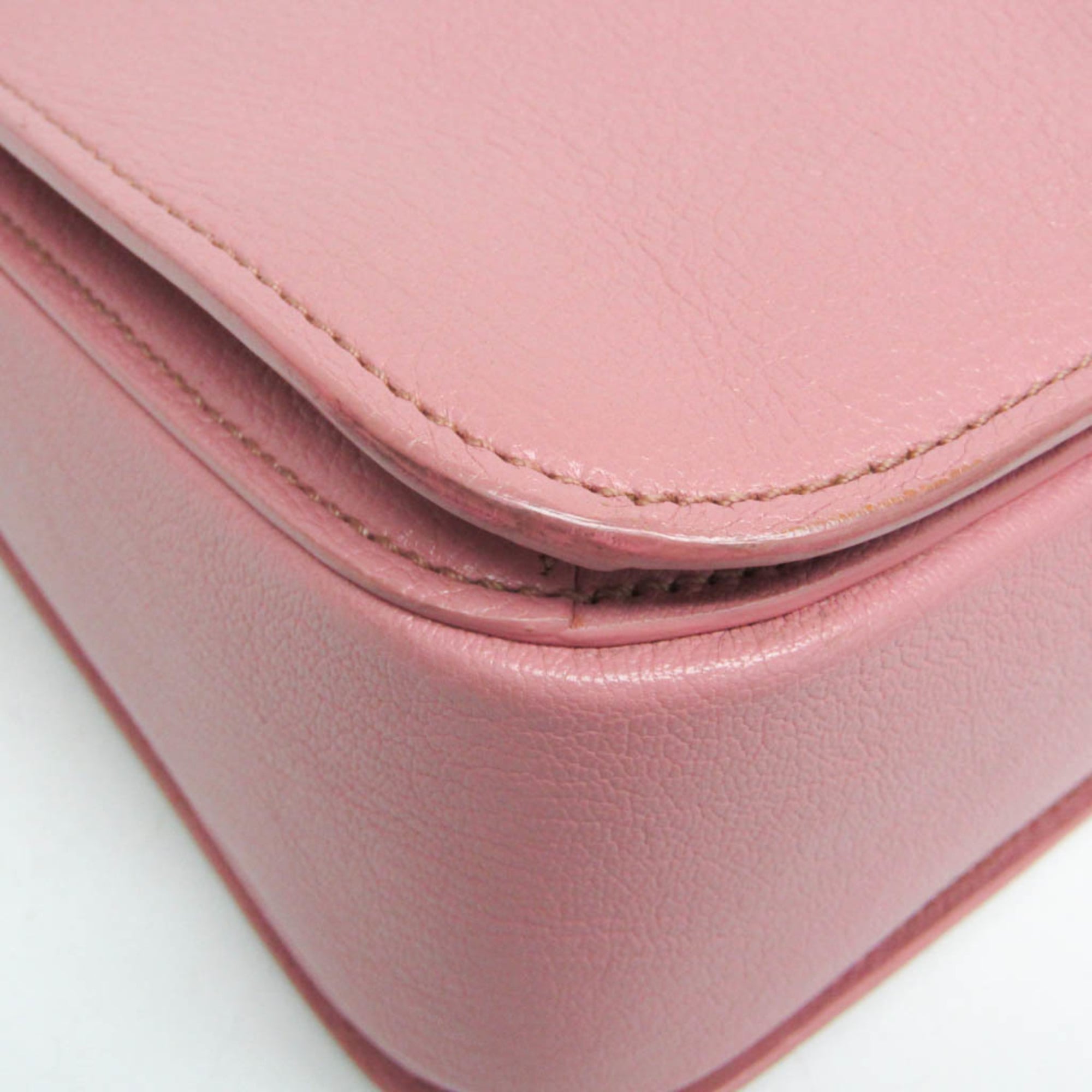 Miu Miu Madras · Leather Shoulder Bag
