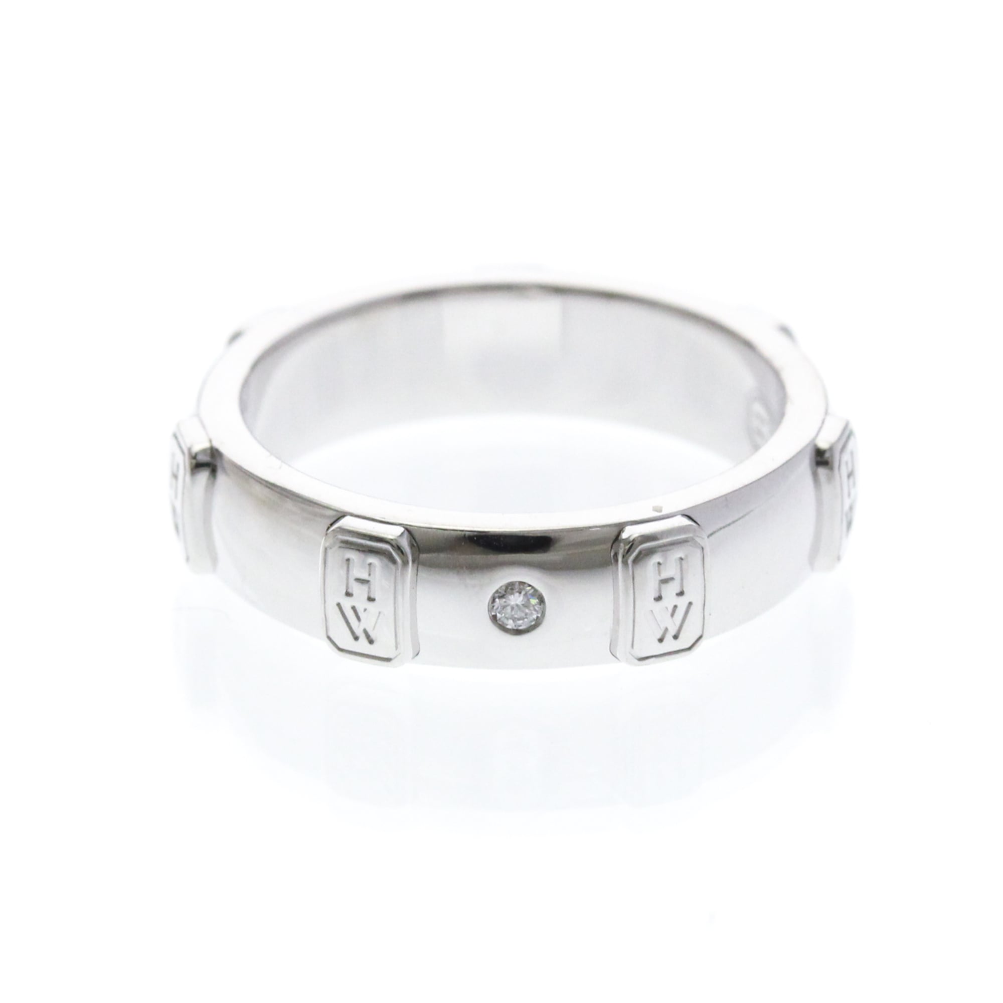 Harry Winston HW Logo · 18K White Gold