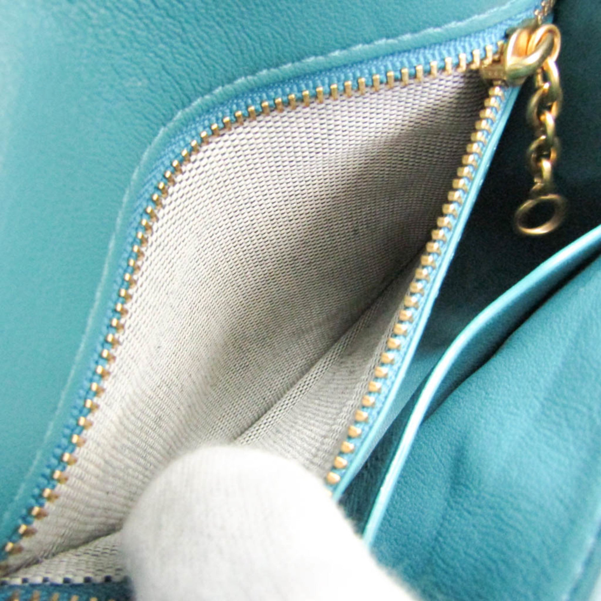 Coach Turn Lock · Leather Shoulder Bag