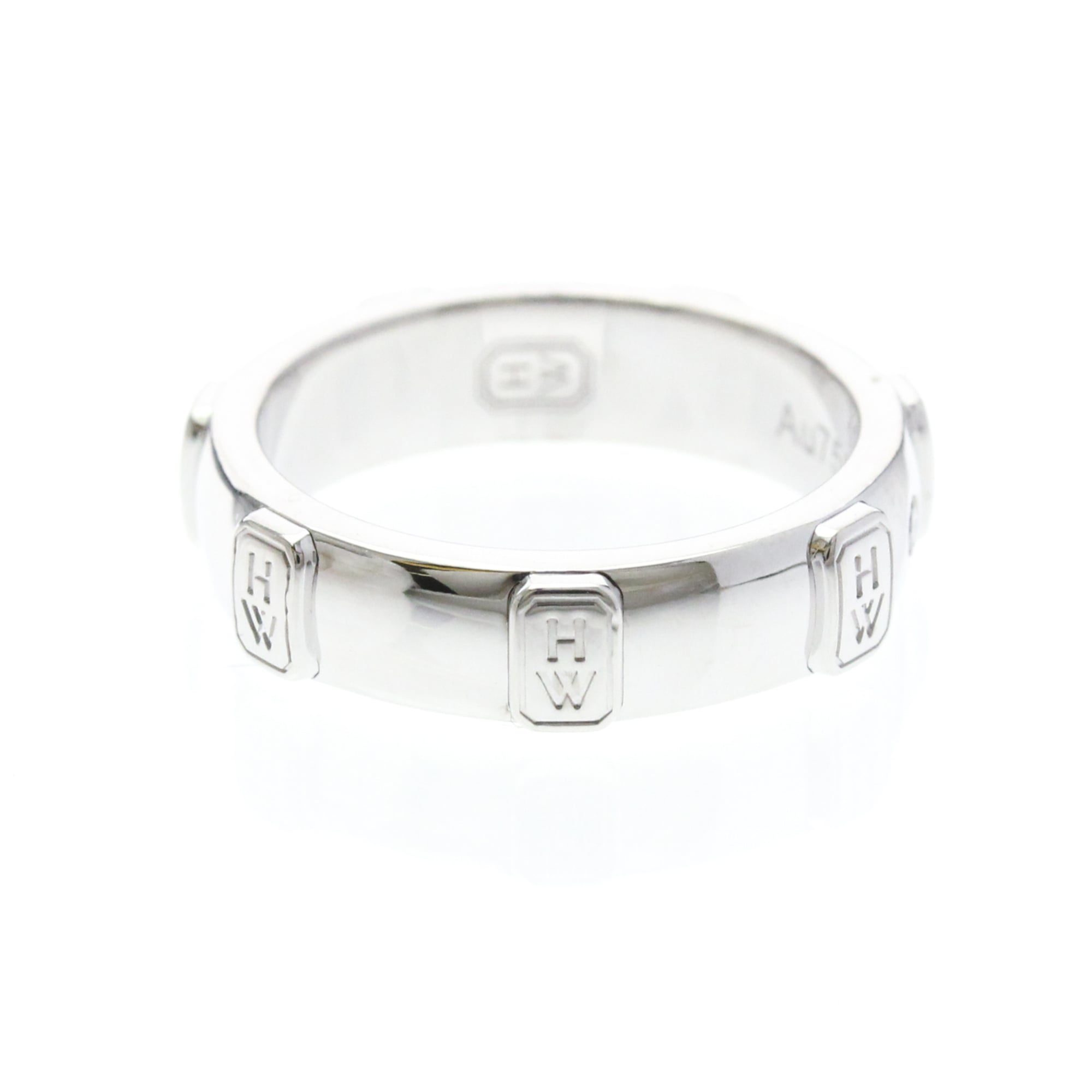 Harry Winston HW Logo · 18K White Gold