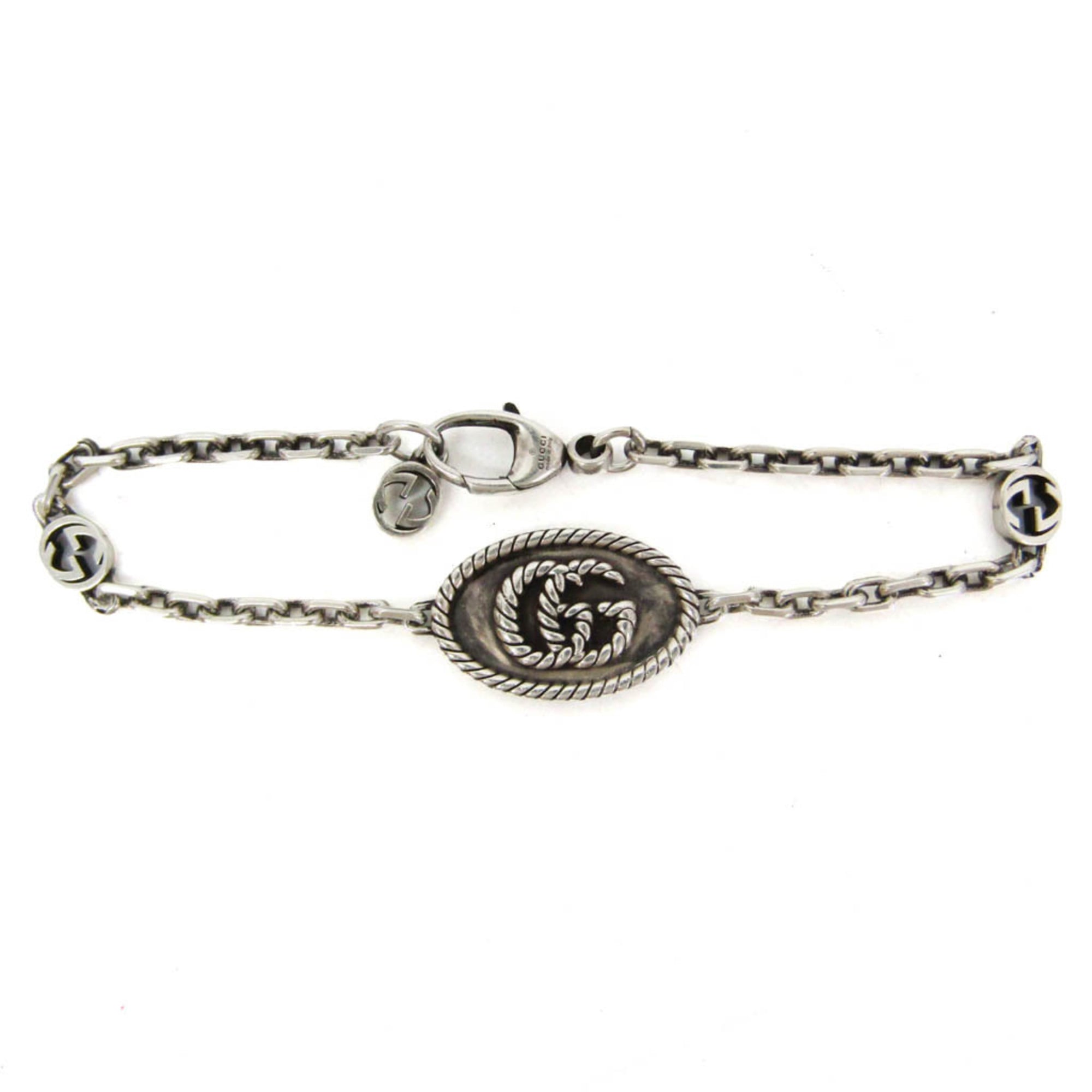 Gucci Double G · Silver 925 Charm Bracelet