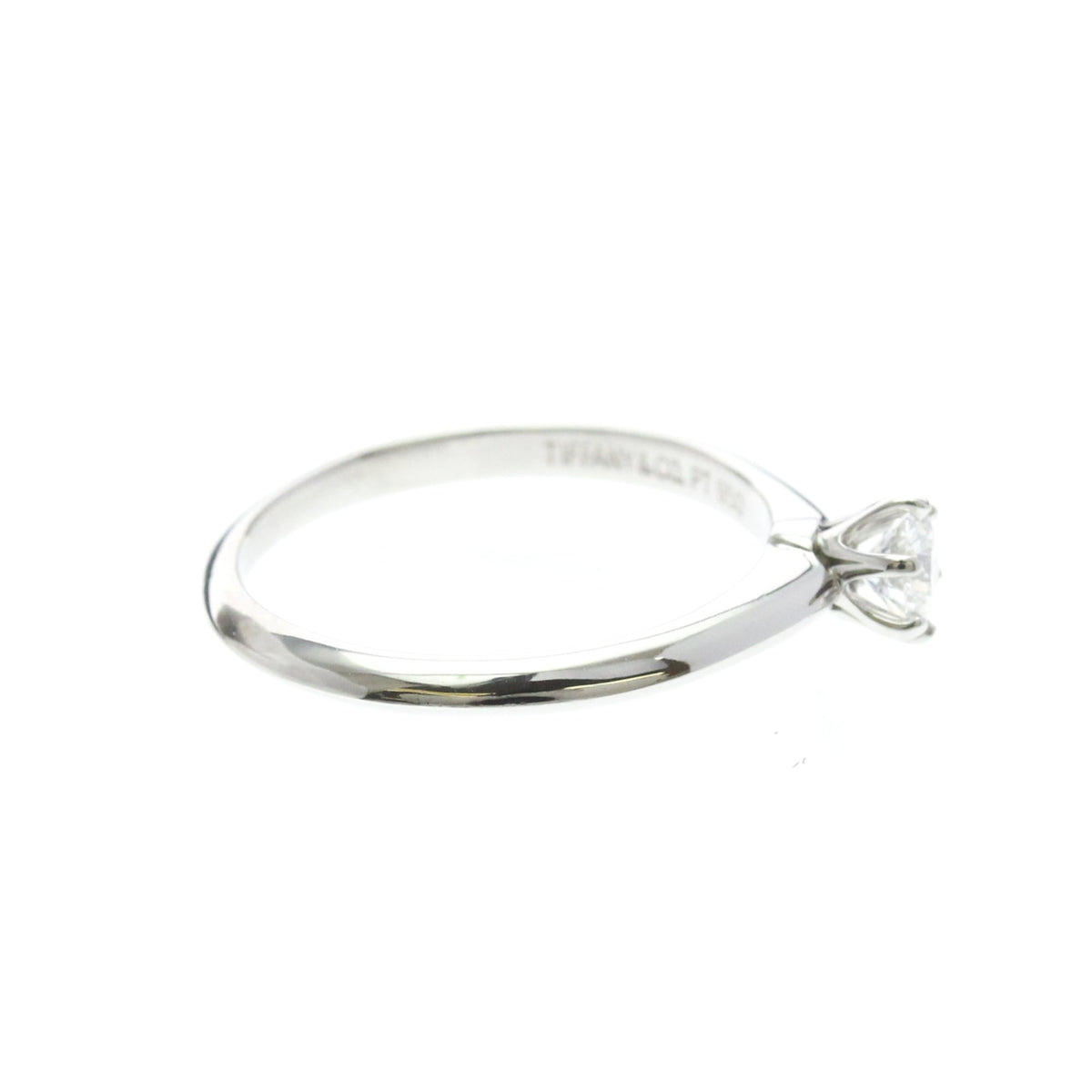 Tiffany Solitaire · Platinum · 0.22ct Diamond