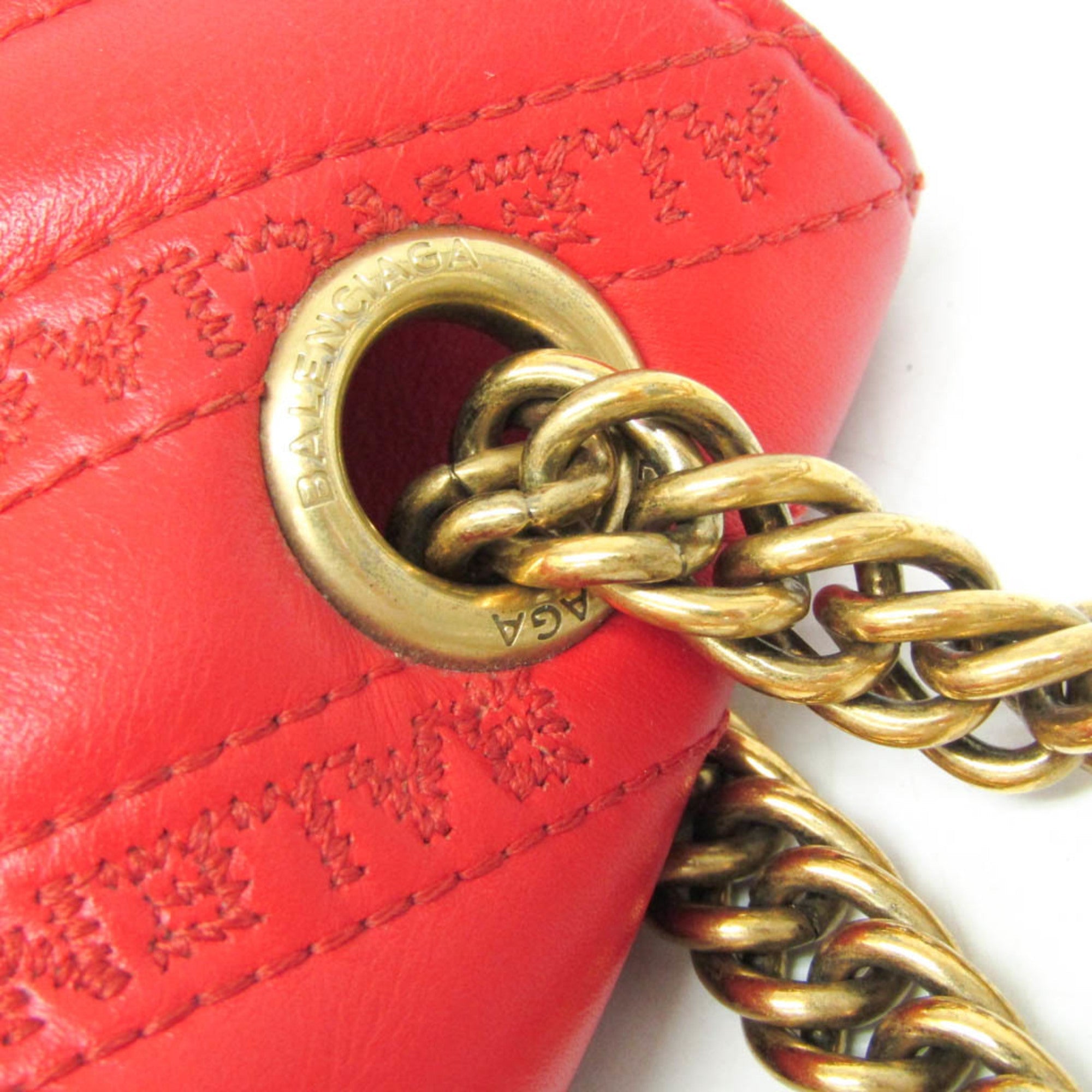 Balenciaga BB Logo · Leather Shoulder Bag