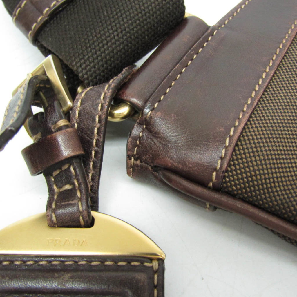 Prada Logo Jacquard · Canvas & Leather