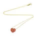 Tiffany Cross Heart · Rhodochrosite · 18K