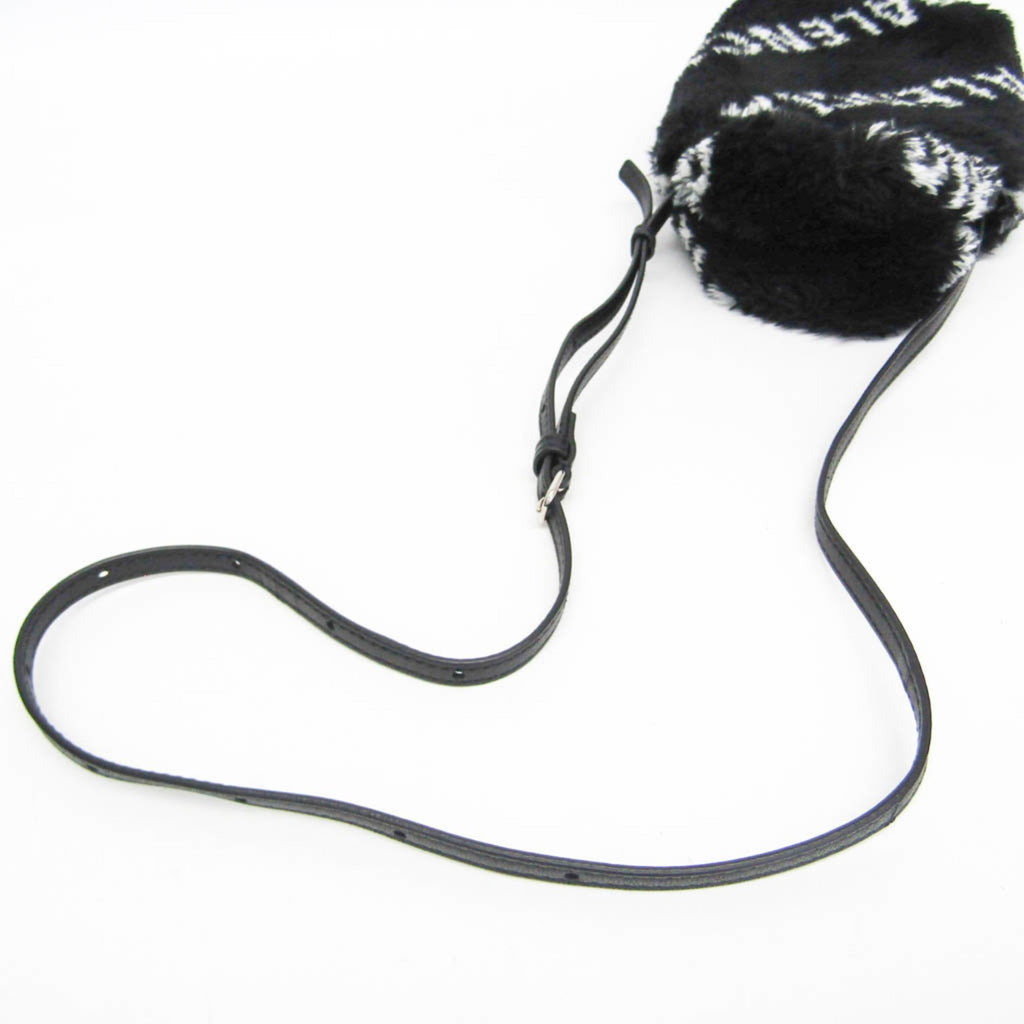 Balenciaga Everyday Phone Holder · Faux Fur