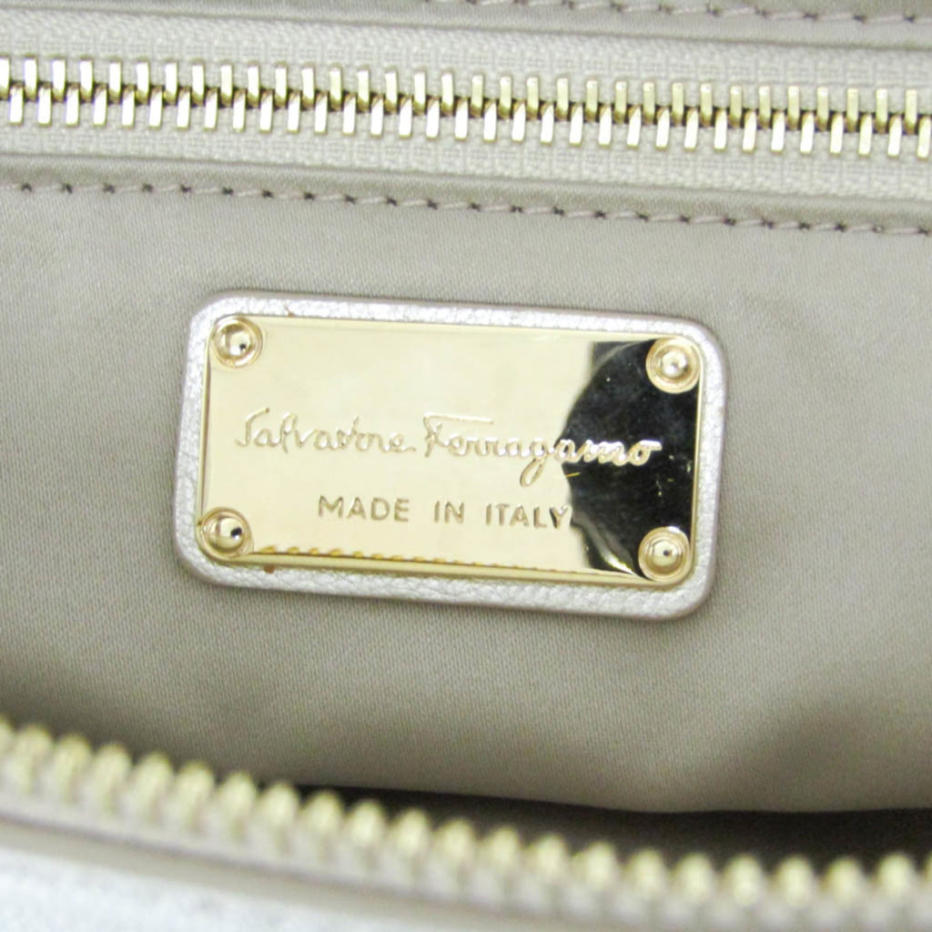 Salvatore Ferragamo Gancini · Leather Tote