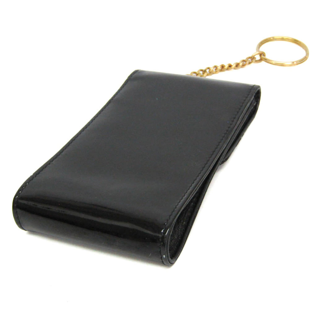 Chanel Mini Pouch · Enamel Leather · Keyring