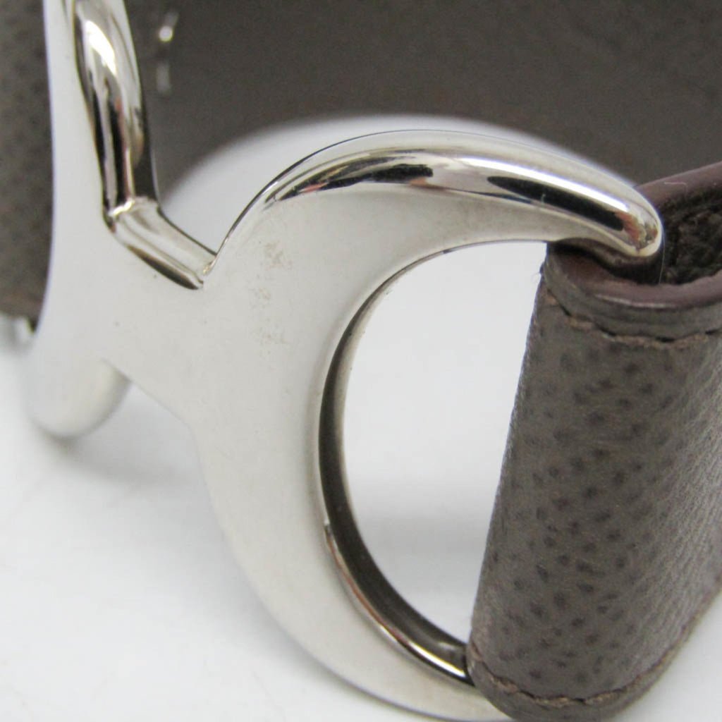 Hermès Pavane · Étoupe Leather Bangle